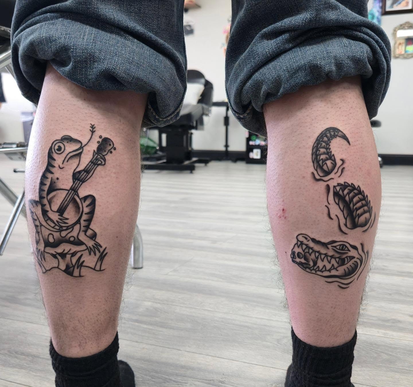 Tattoo by @chet_tattoos — black_and_grey