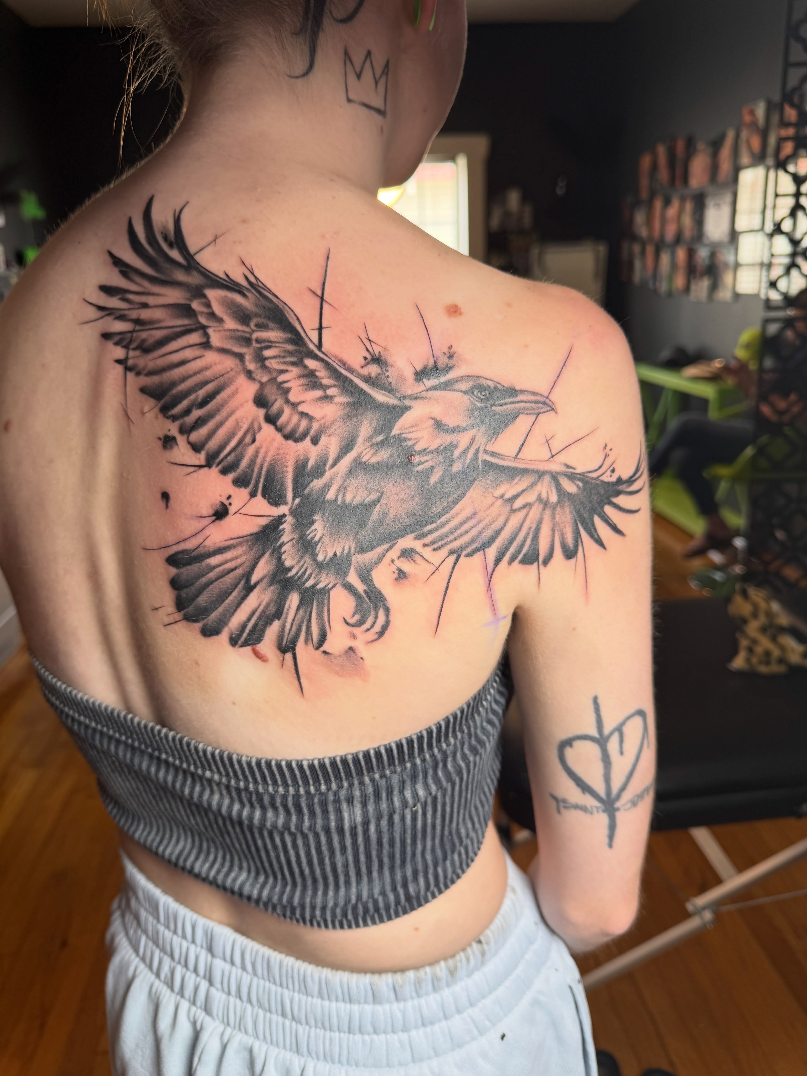 Tattoo by @chels_king24 — black_and_grey, realism