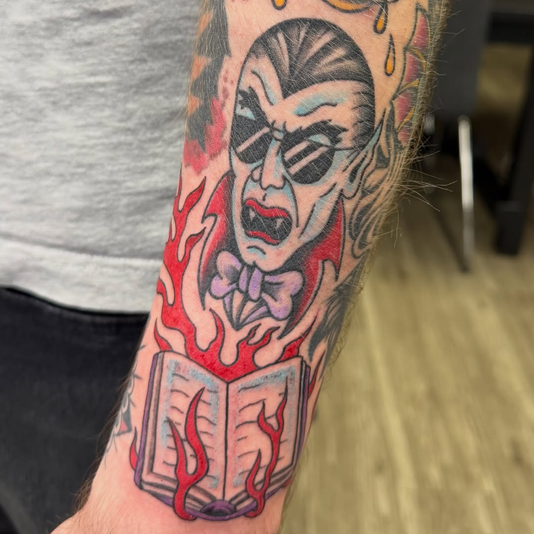 Tattoo by @kolton_tattoos — american_traditional, dark_realism
