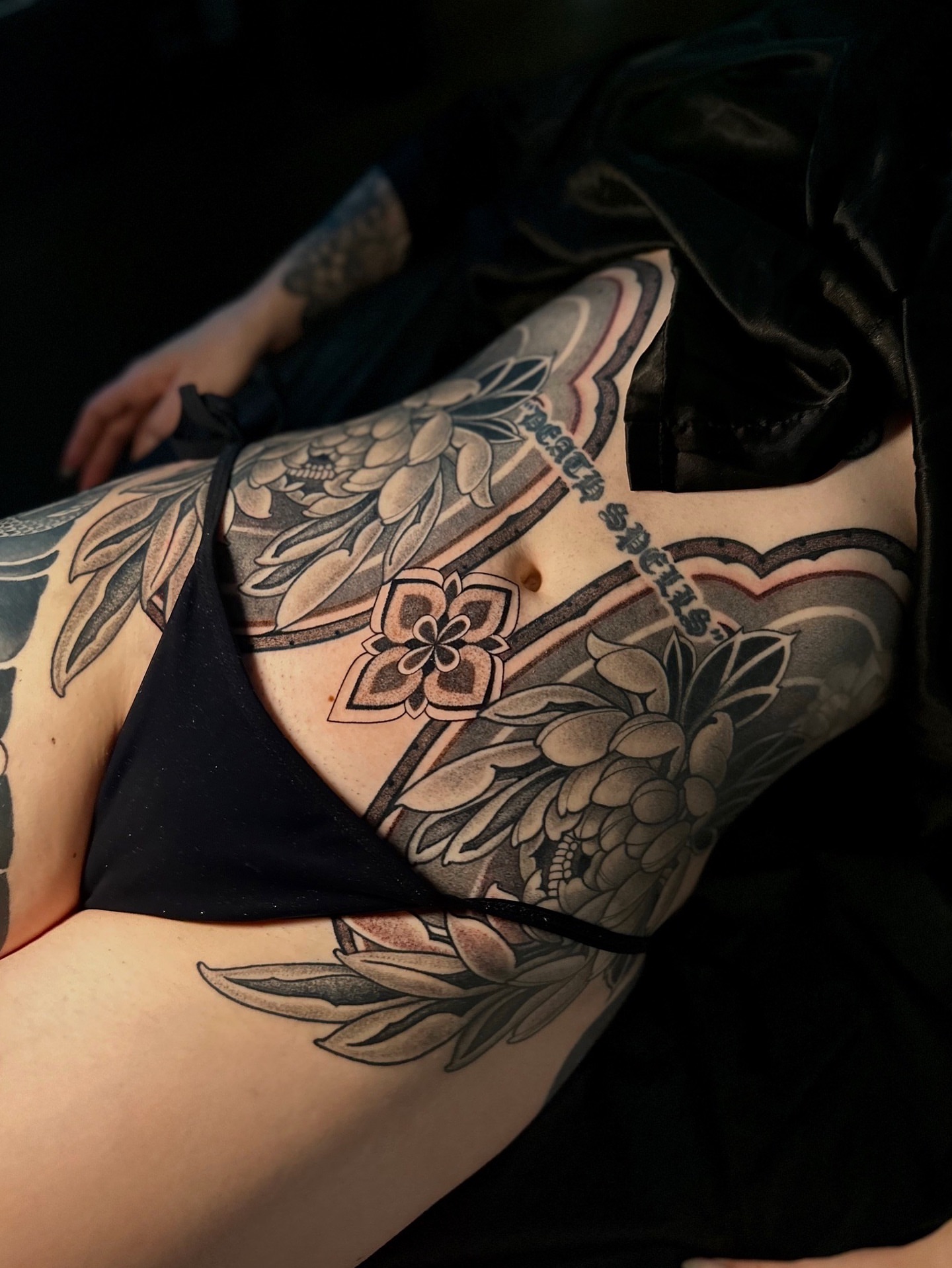 Tattoo by @blackadorn — black_and_grey
