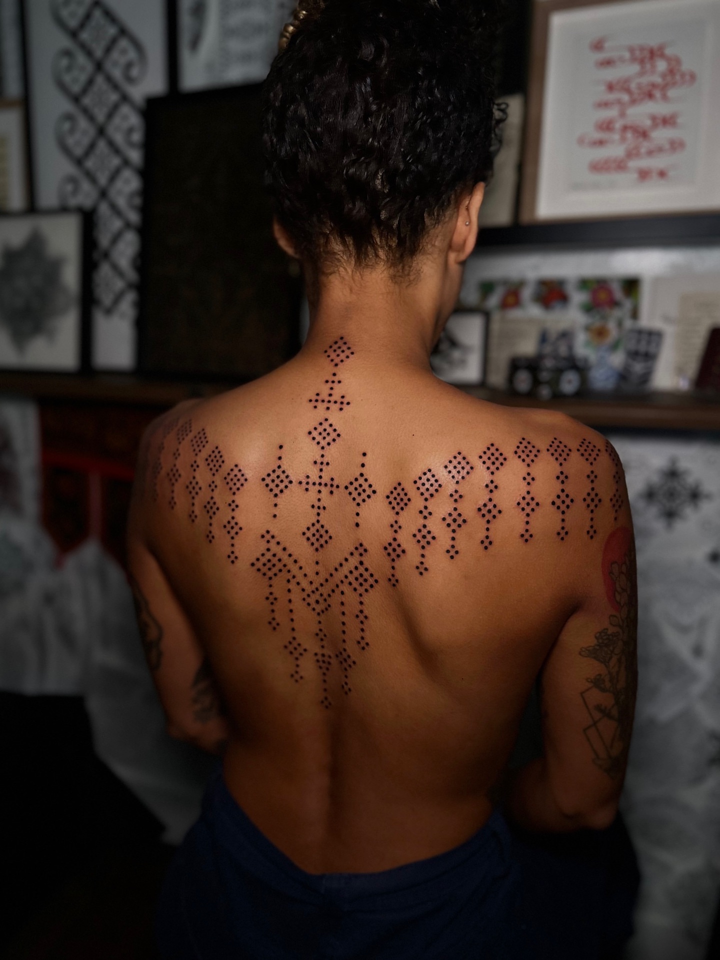 Tattoo by @blackadorn — dotwork