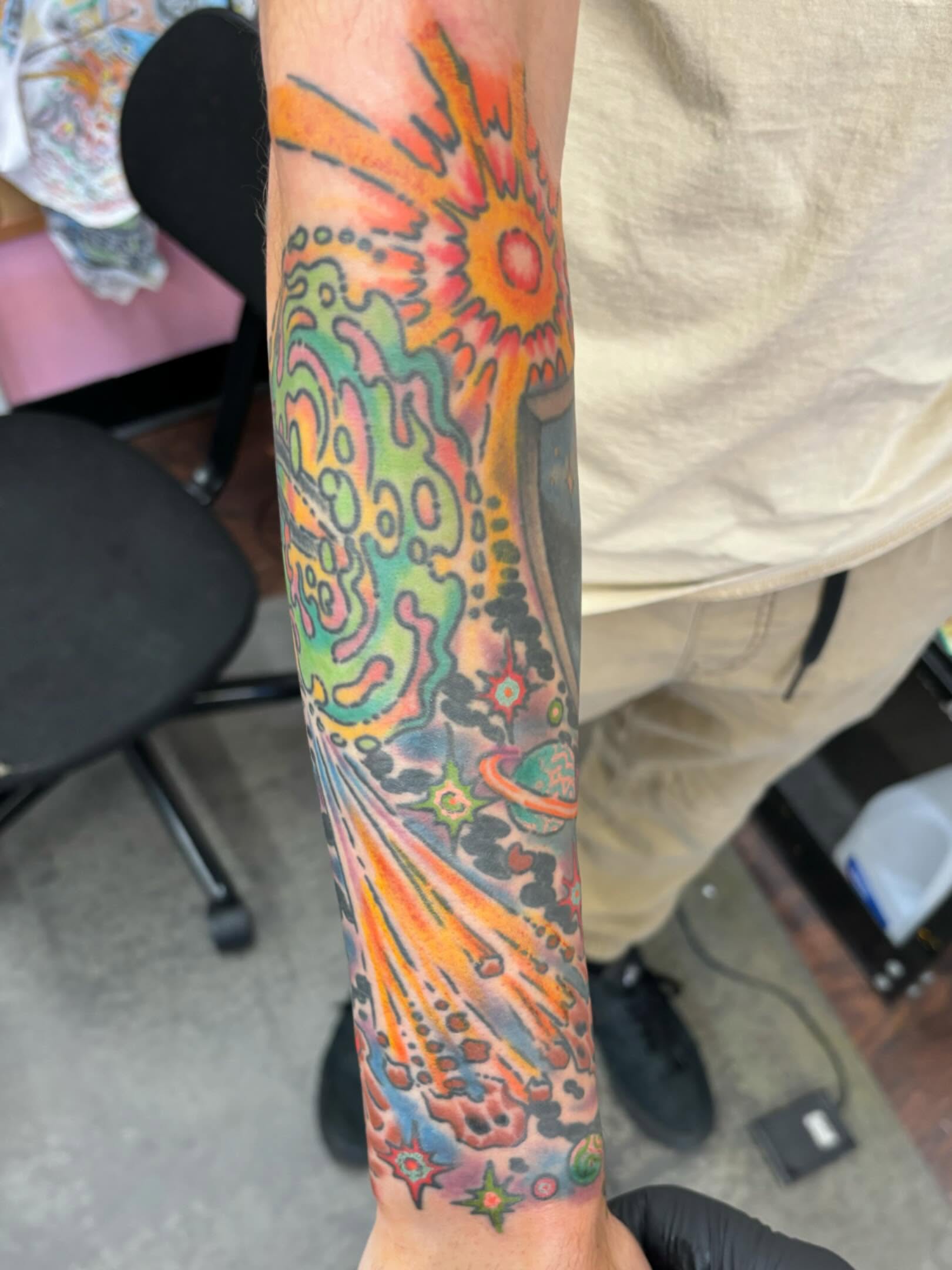 Tattoo by @gwodzilla_mst — dotwork, surrealism