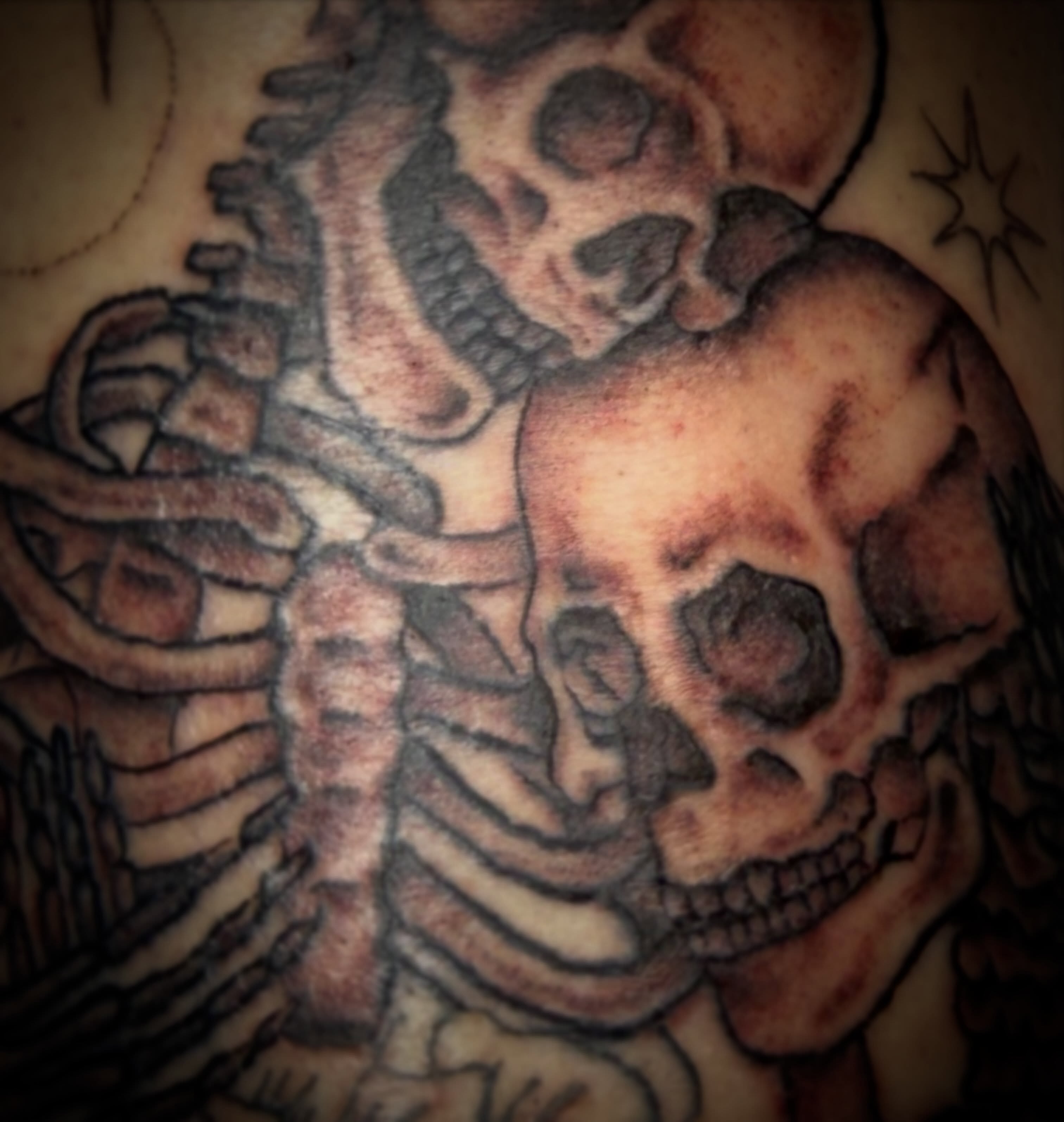 Tattoo by @queendaddytattoos — black_and_grey, realism