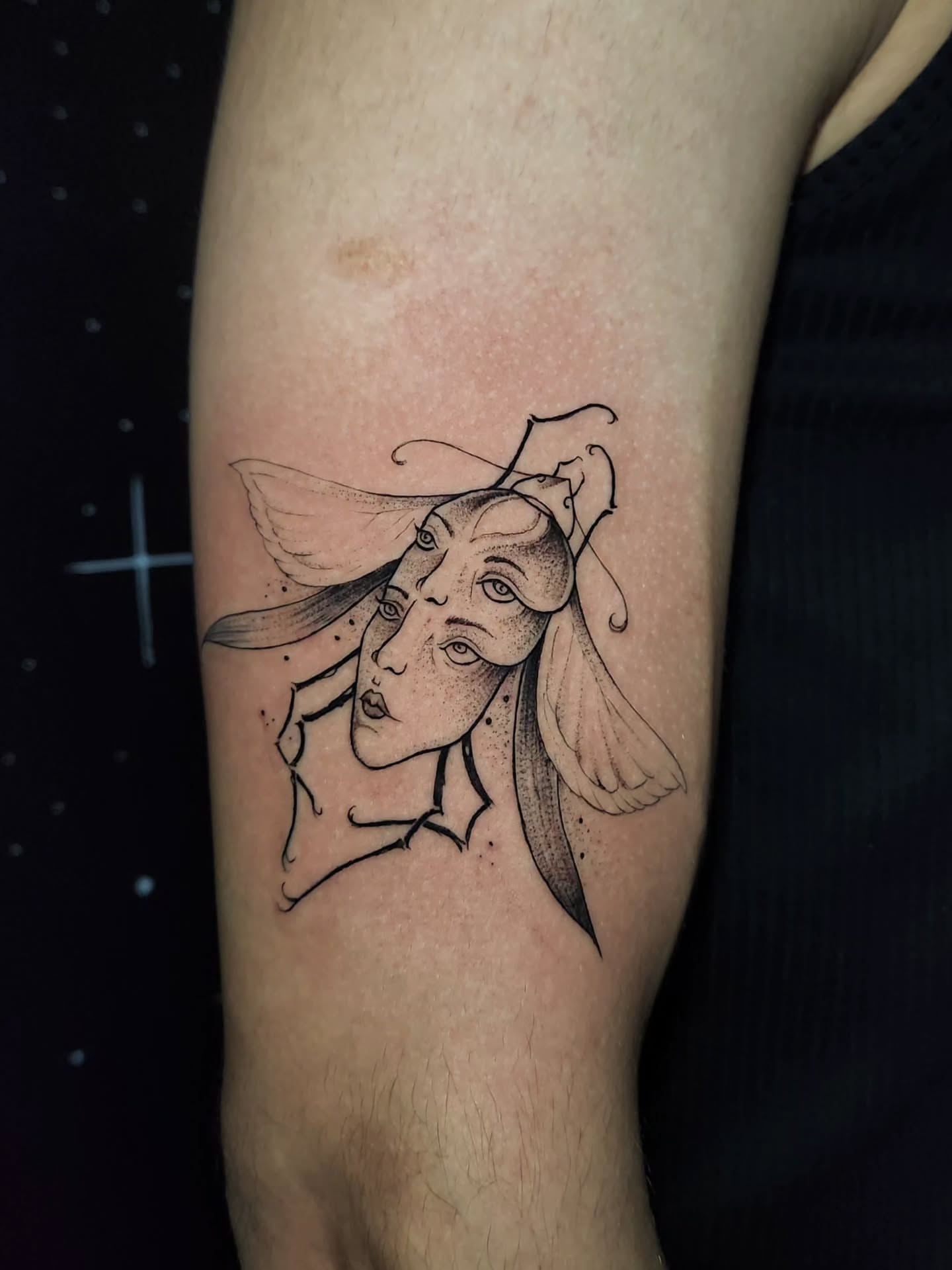 Tattoo by @dycotattoo — dotwork, realism