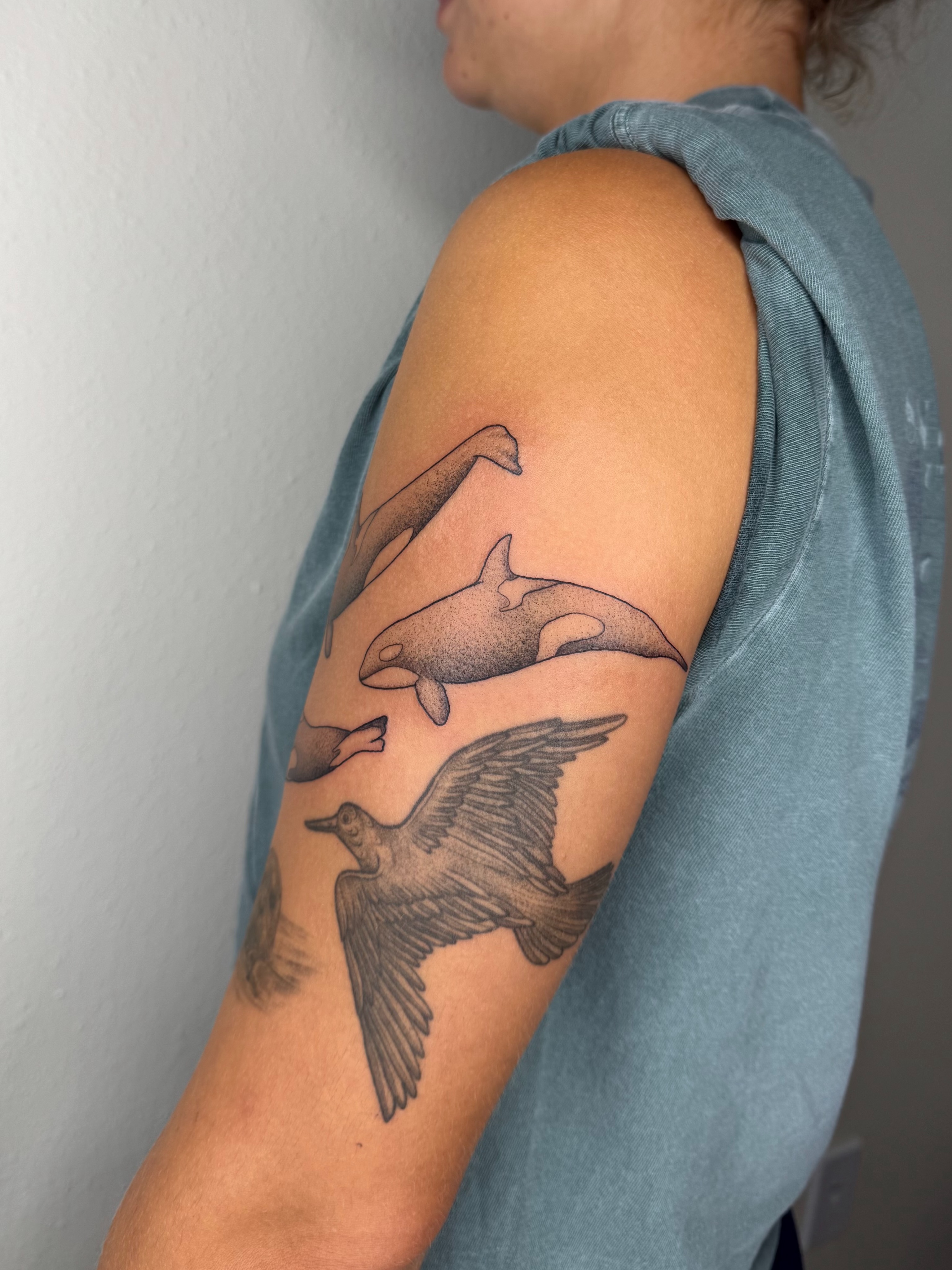 Tattoo by @shan_tattoos — black_and_grey