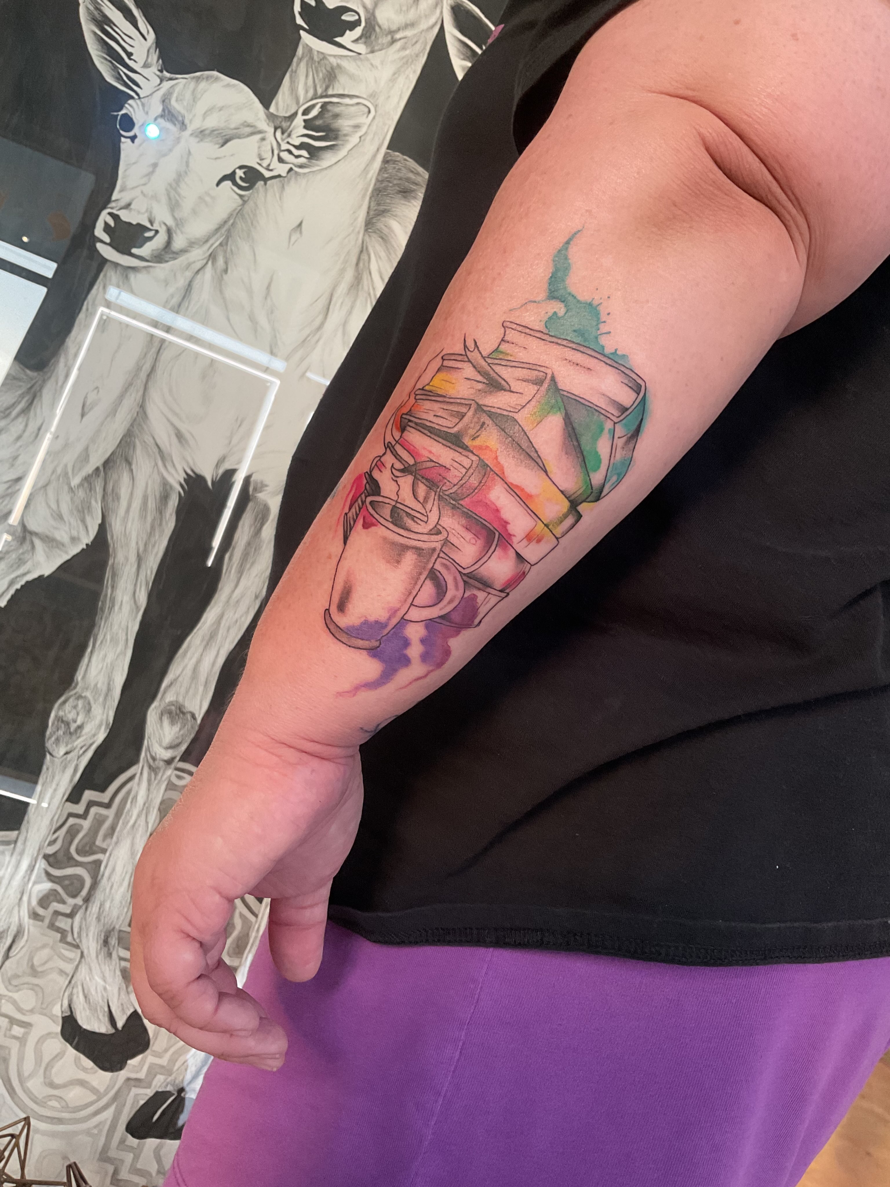 Tattoo by @indigoicarus999 — watercolor