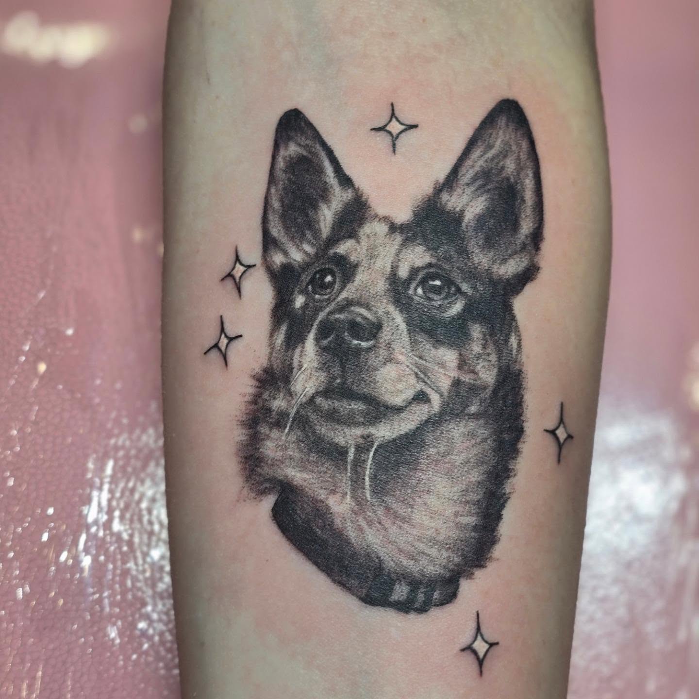 Tattoo by @rachel.tattoos — realism, black_and_grey