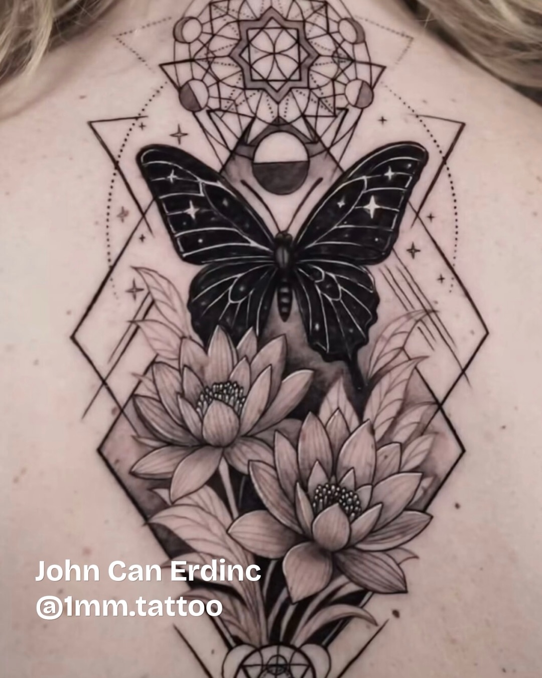 Tattoo by @sharon_skinart — black_and_grey, geometric