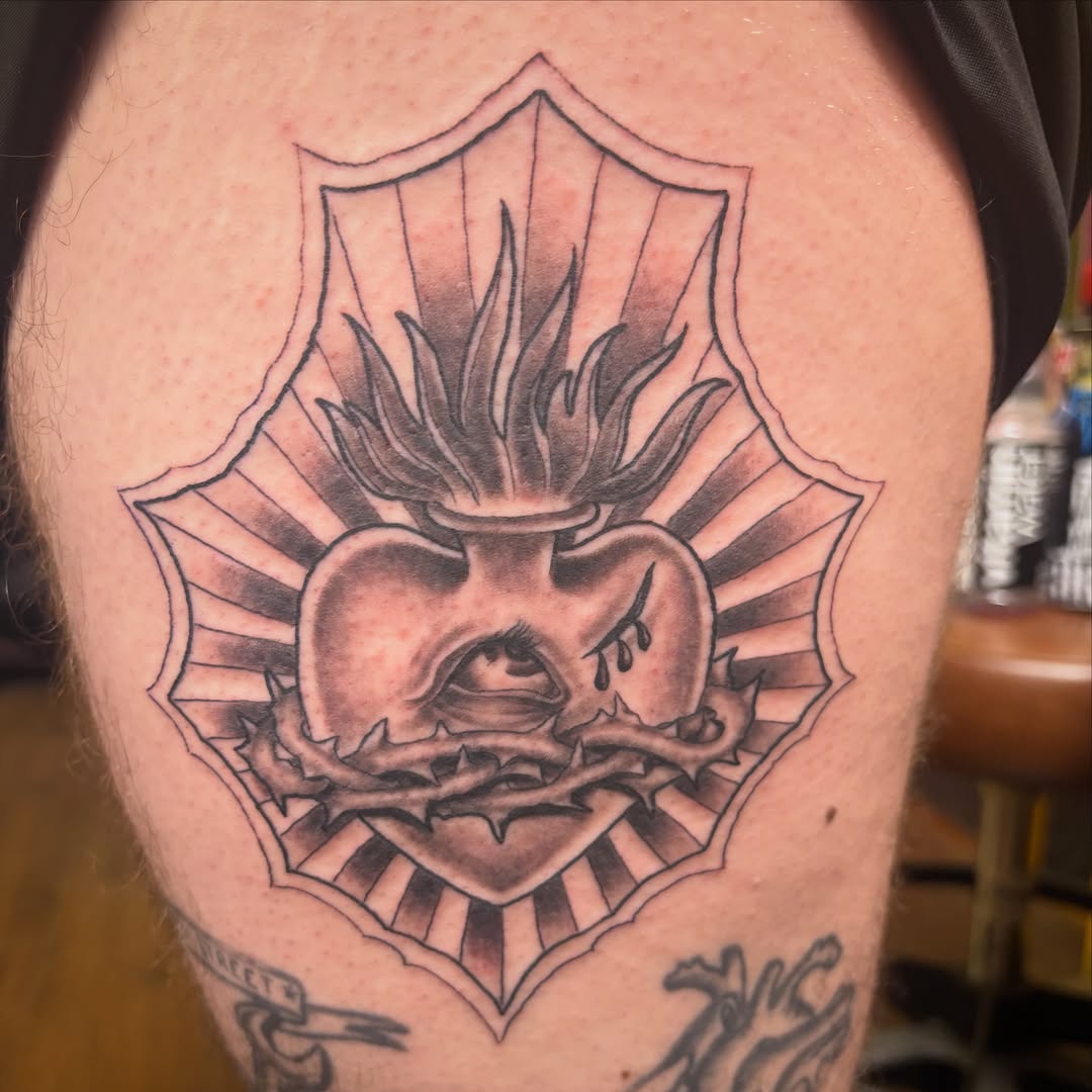 Tattoo by @danny335tattoos β black_and_grey
