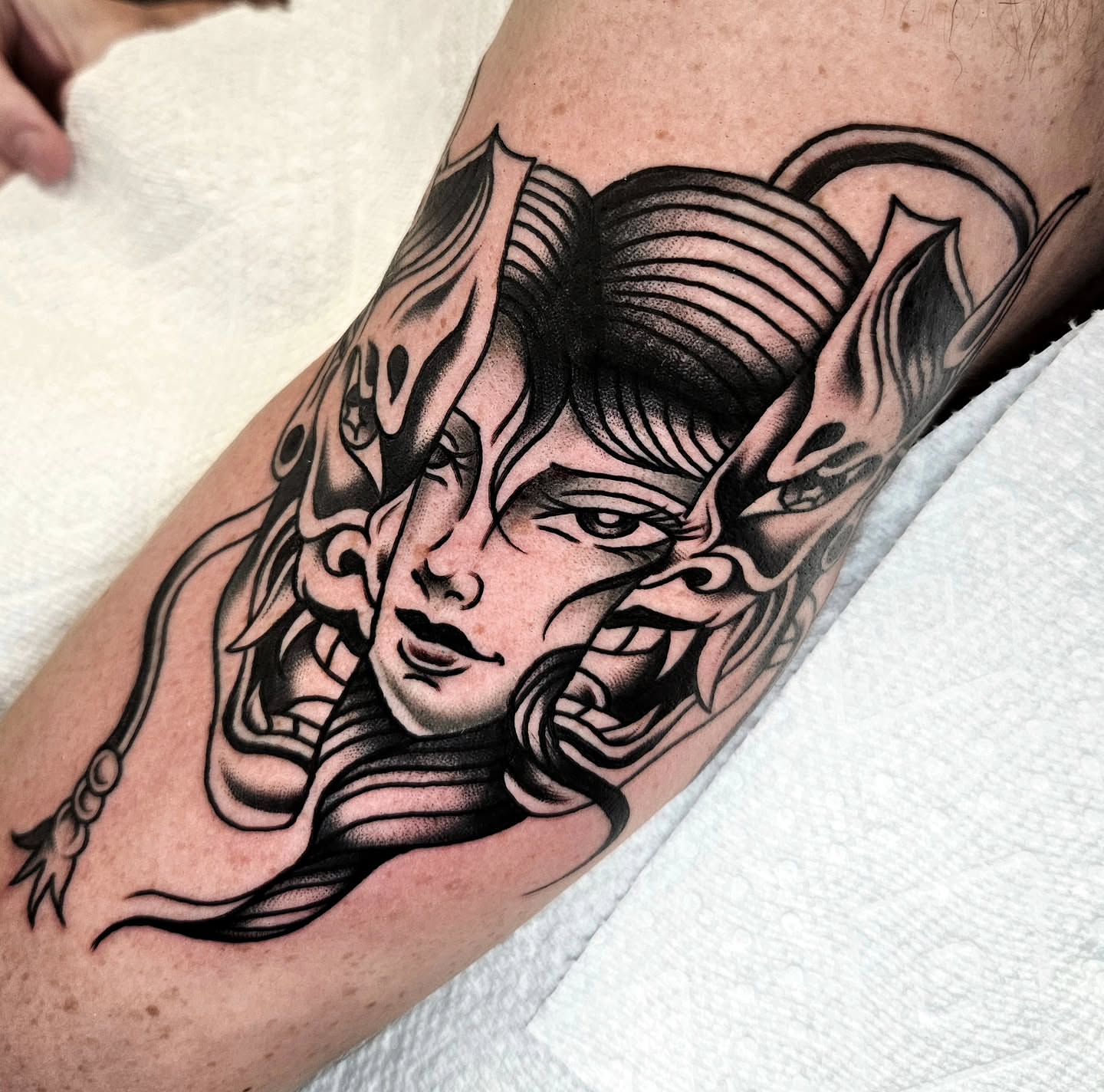 Tattoo by @wazamaniac — black_and_grey, realism