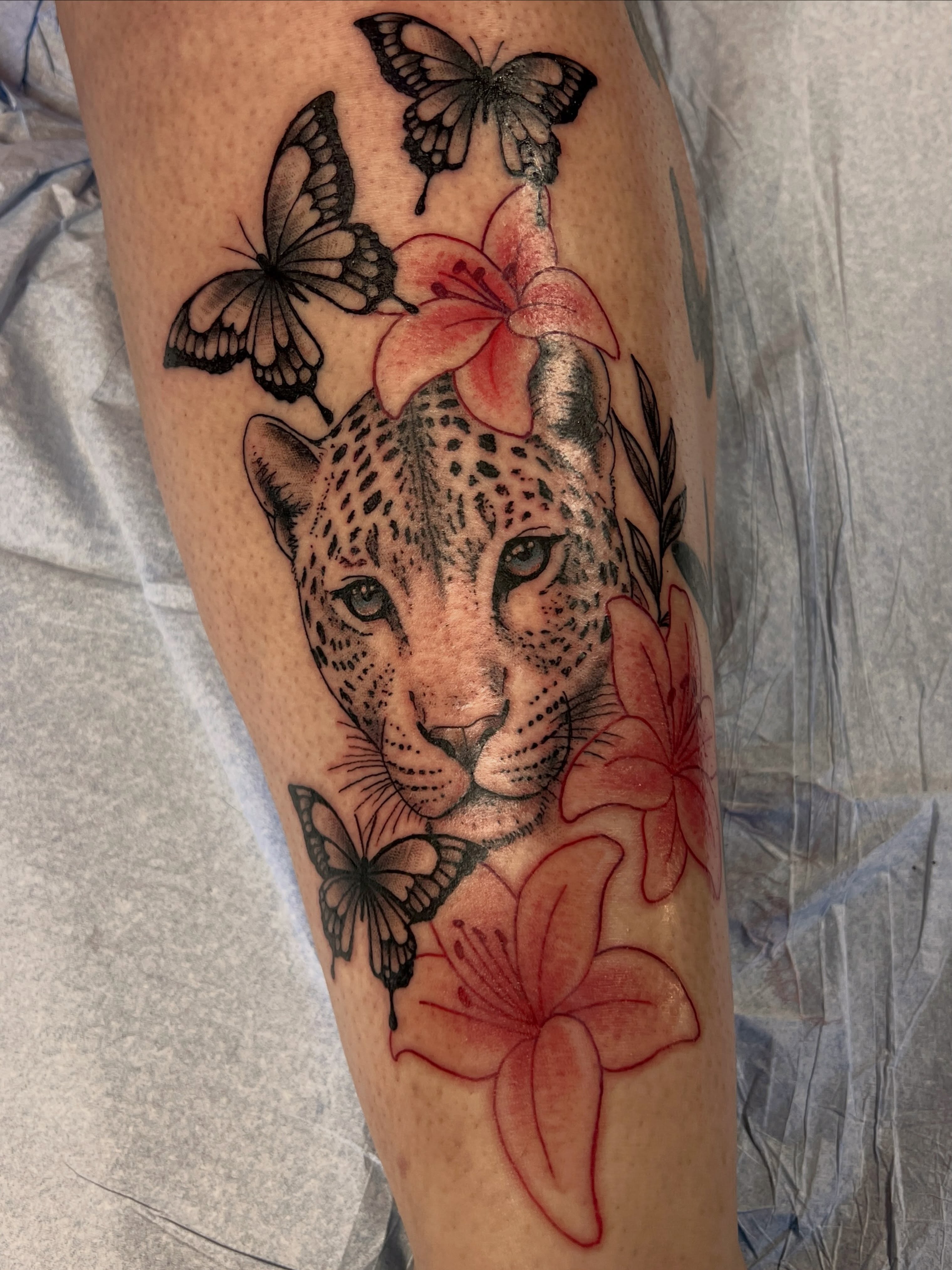 Tattoo by @jddunlaptattoos — realism, dotwork