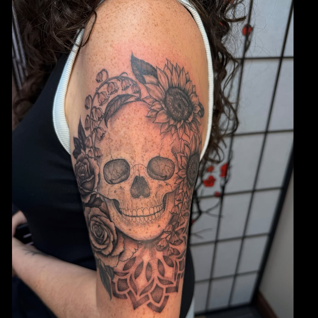 Tattoo by @artbydollface — black_and_grey, realism