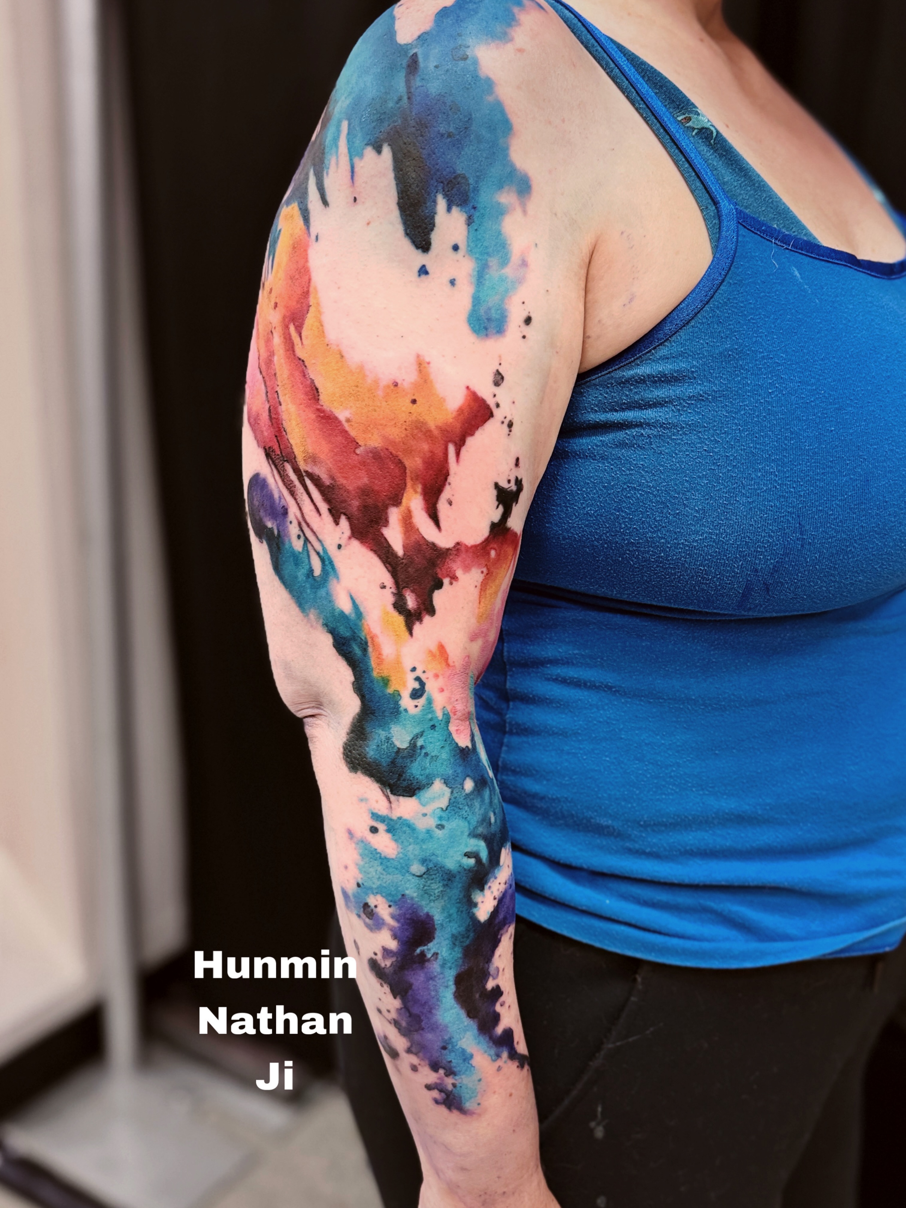Tattoo by @hunminji — watercolor
