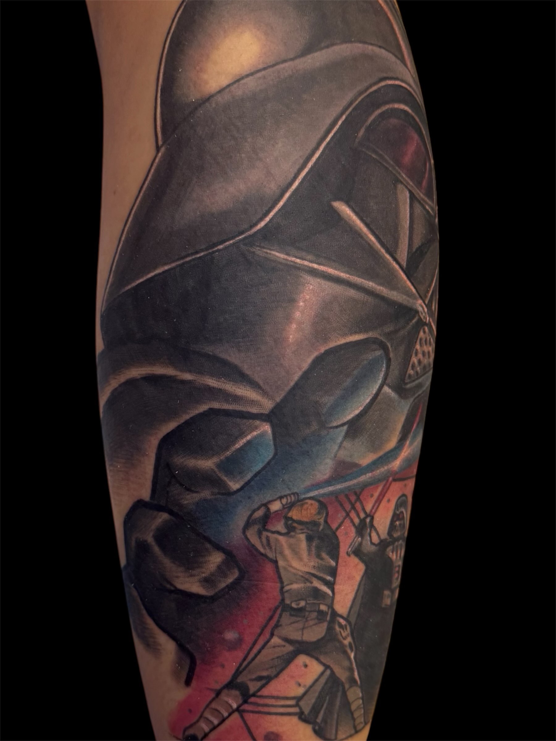 Star wars stormtrooper realism tattoo on the forearm by Chris Smiseck
