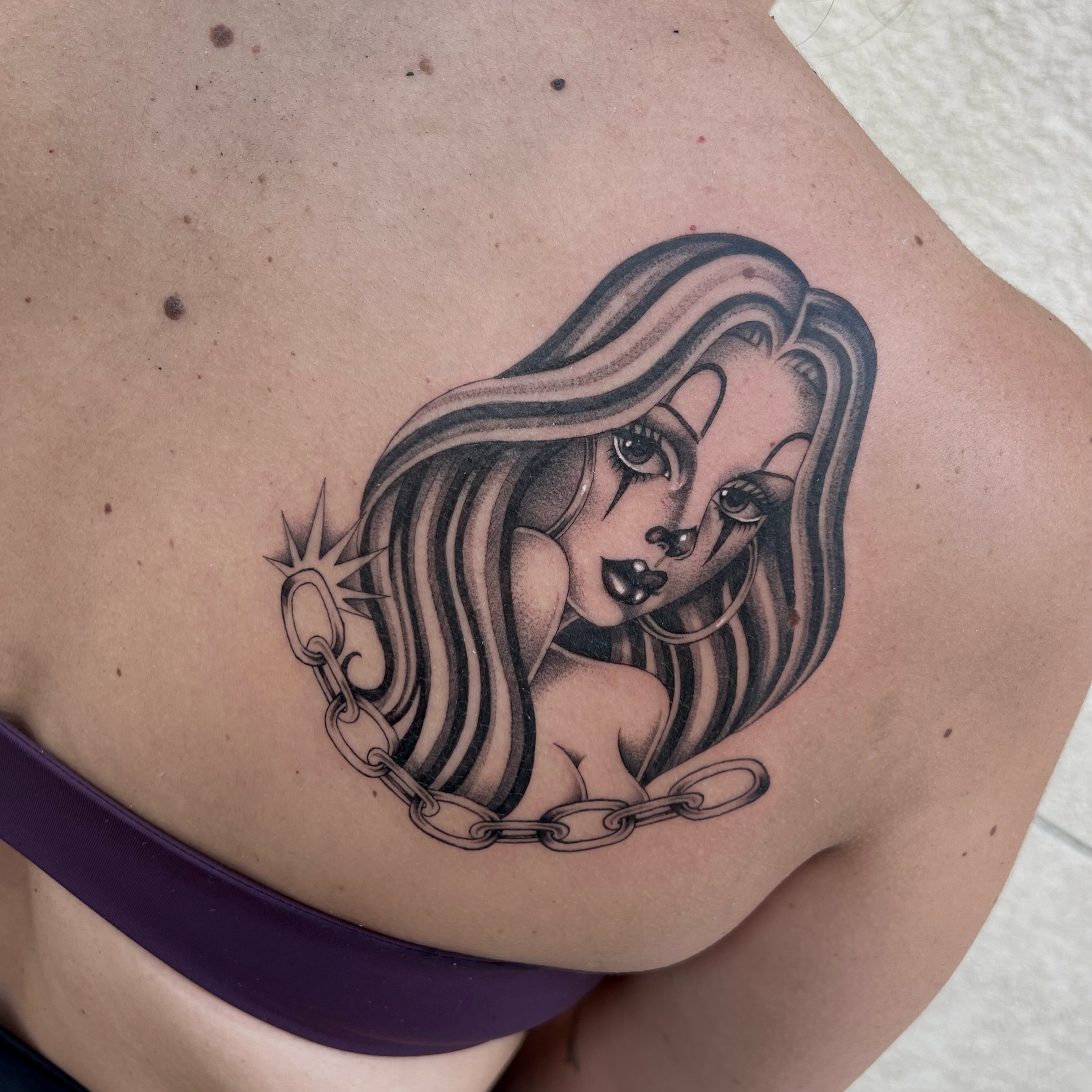 Tattoo by @dvminiquex โ black_and_grey
