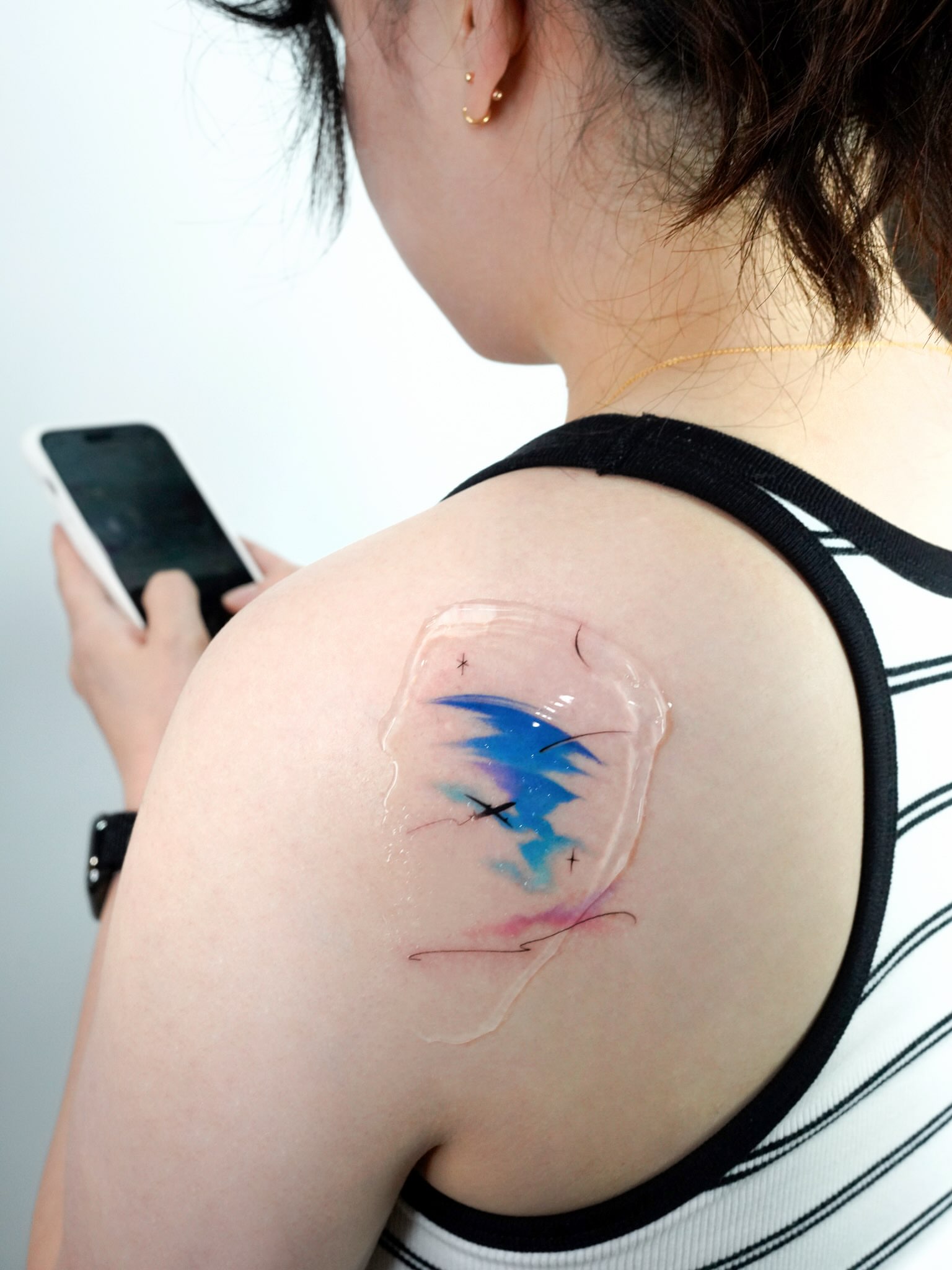 Tattoo by @tattooist_today_do — dotwork, watercolor