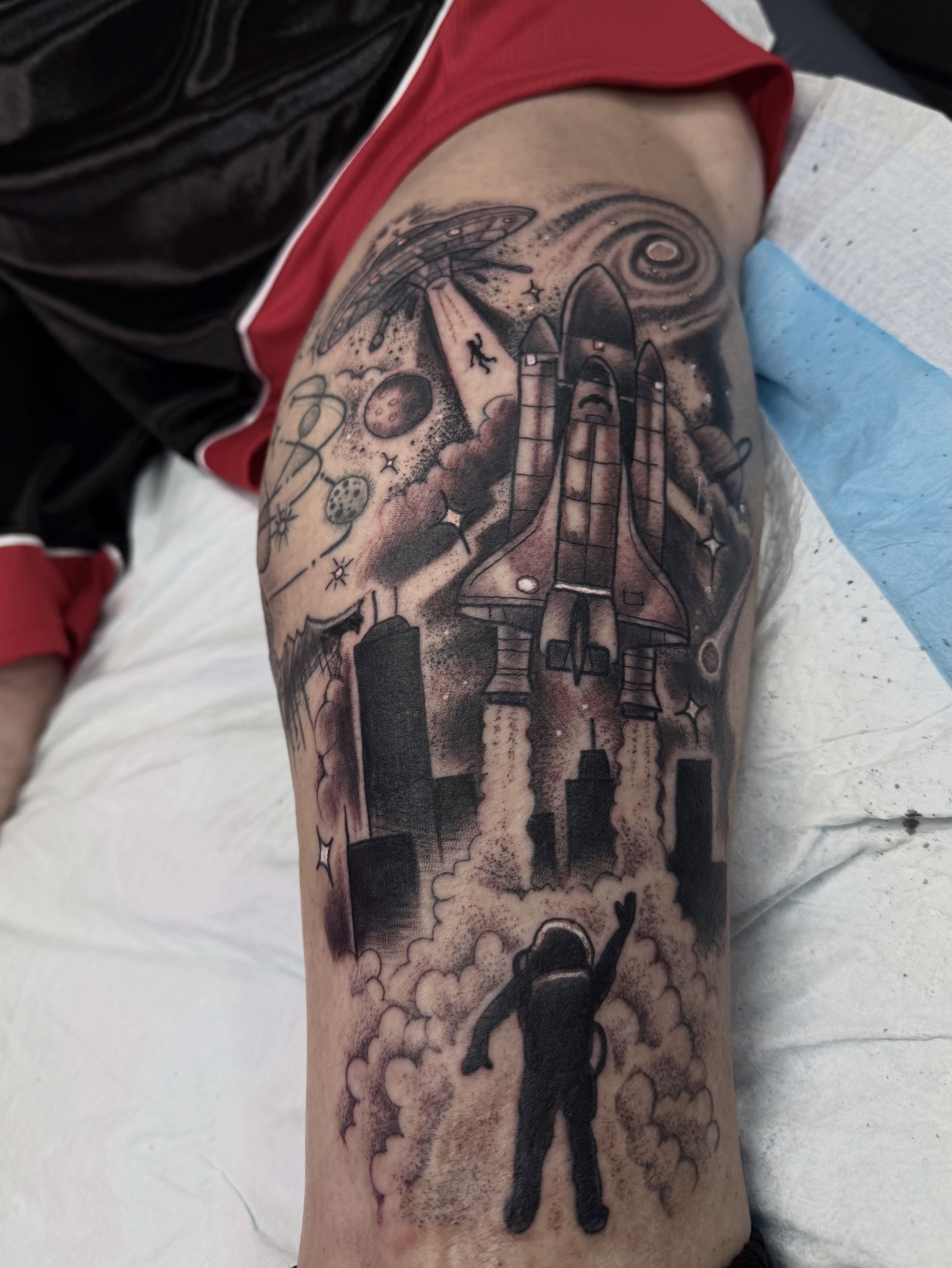 Tattoo by @shanebtattoos — dotwork, realism