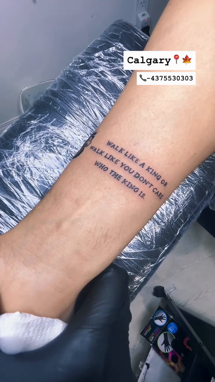 Tattoo by @dilpreet_tattoos — lettering_script