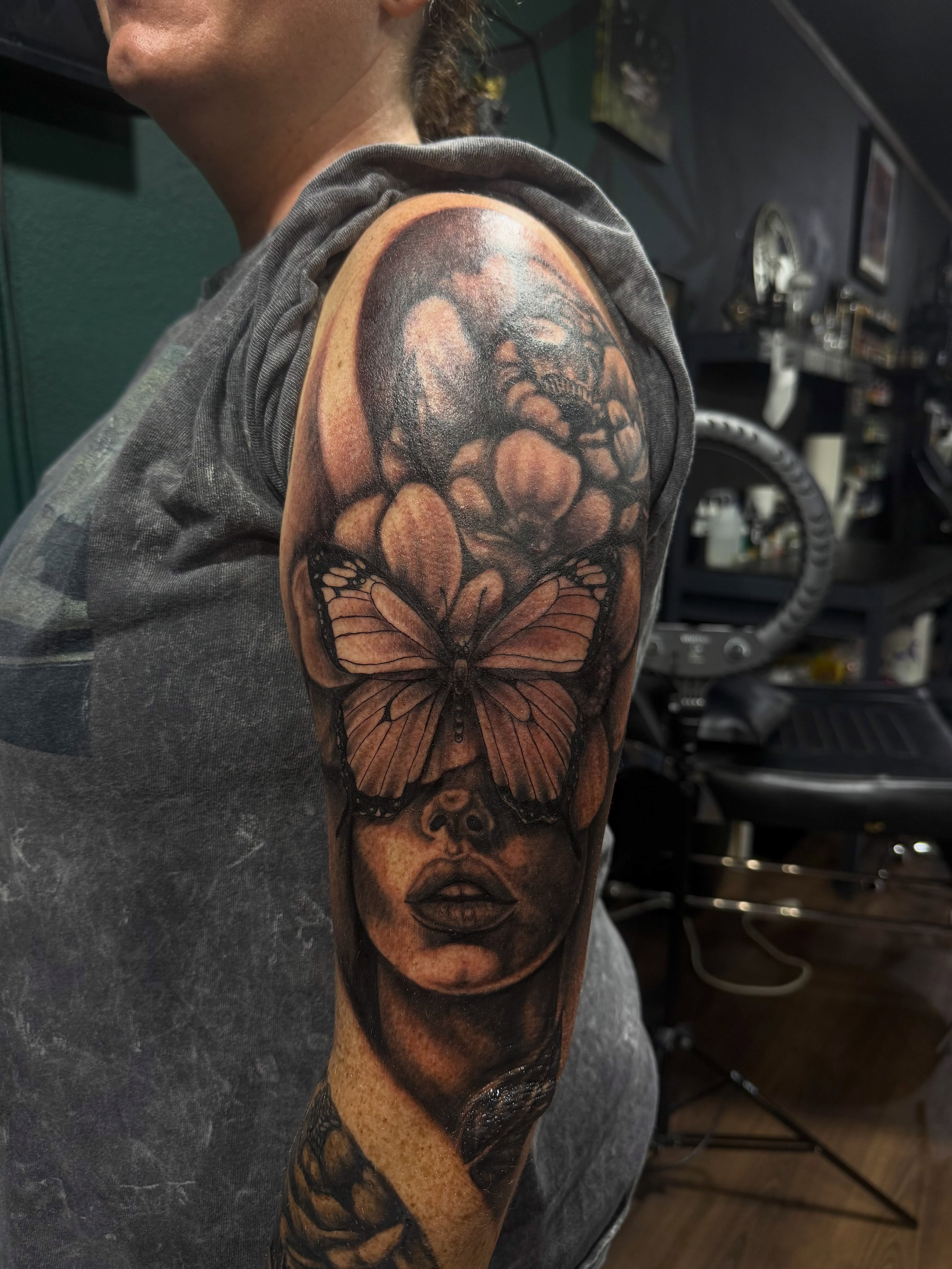 Tattoo by @tink_tattoos — realism, dark_realism