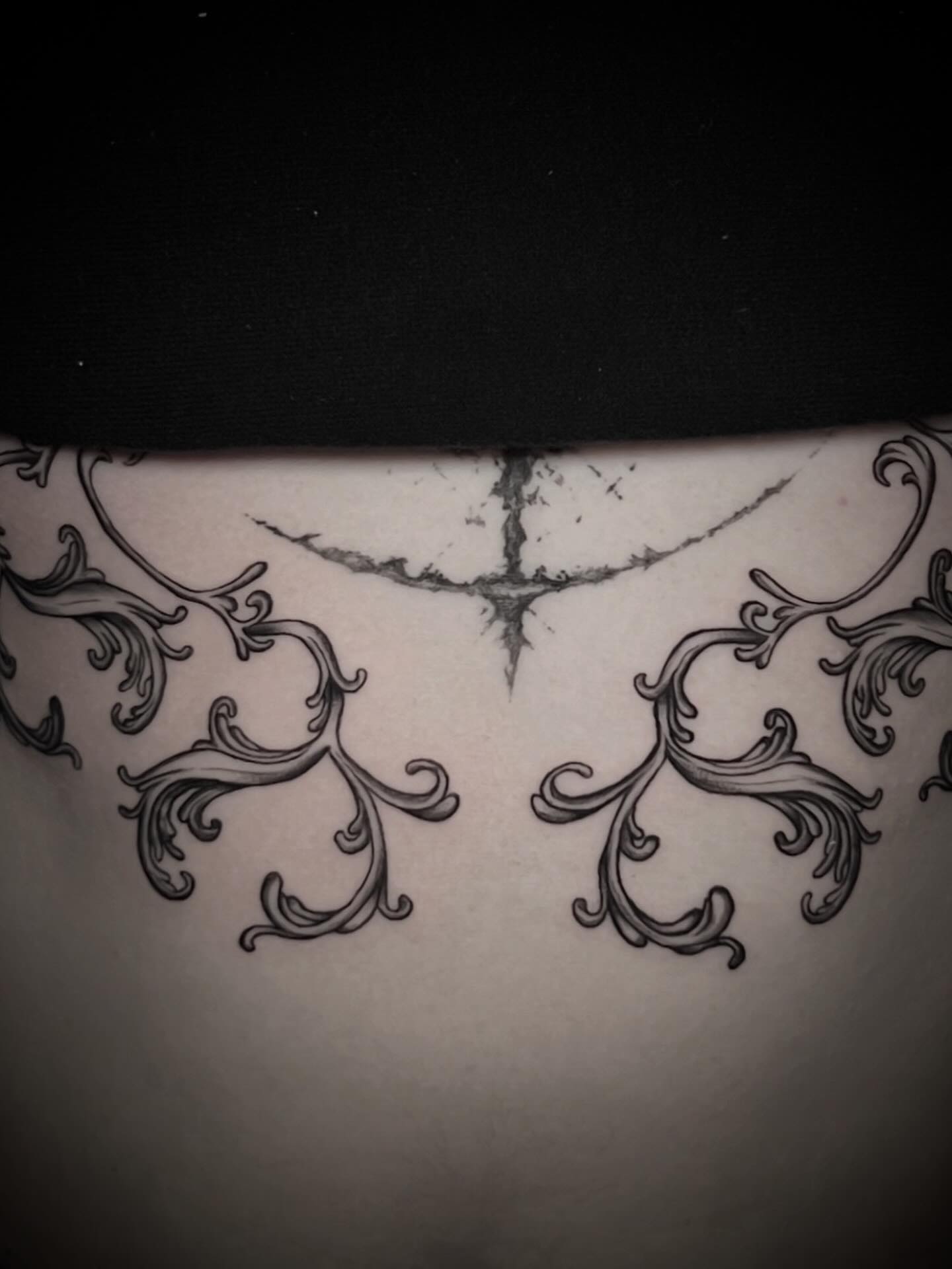 Tattoo by @that.lil.gothgirl — black_and_grey