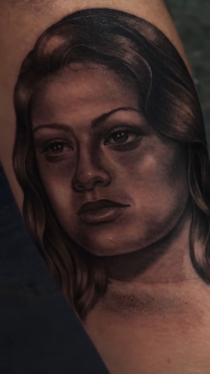 Tattoo by @ragingmaddie — realism, black_and_grey