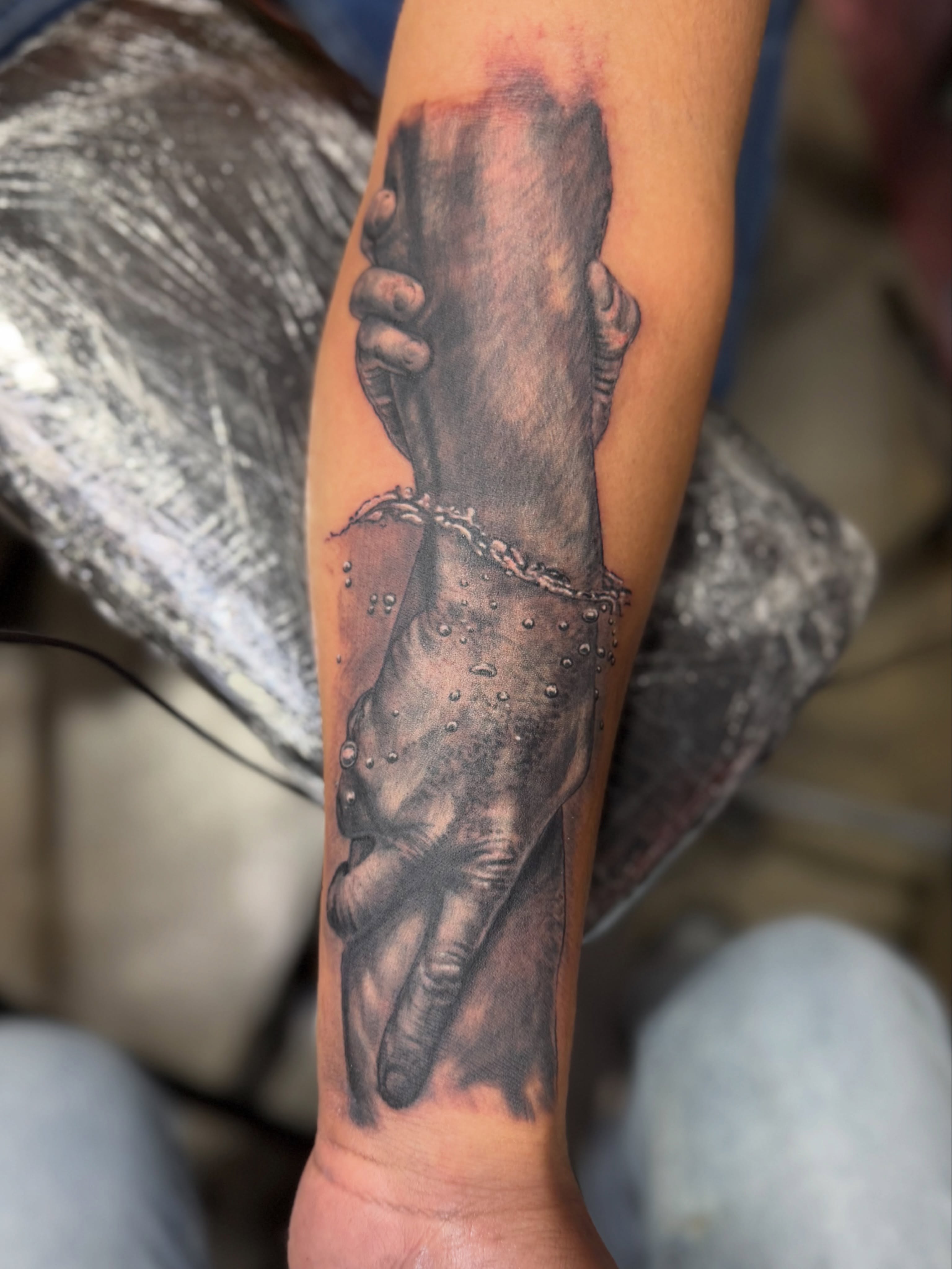 Tattoo by @kryzjewell — realism, black_and_grey