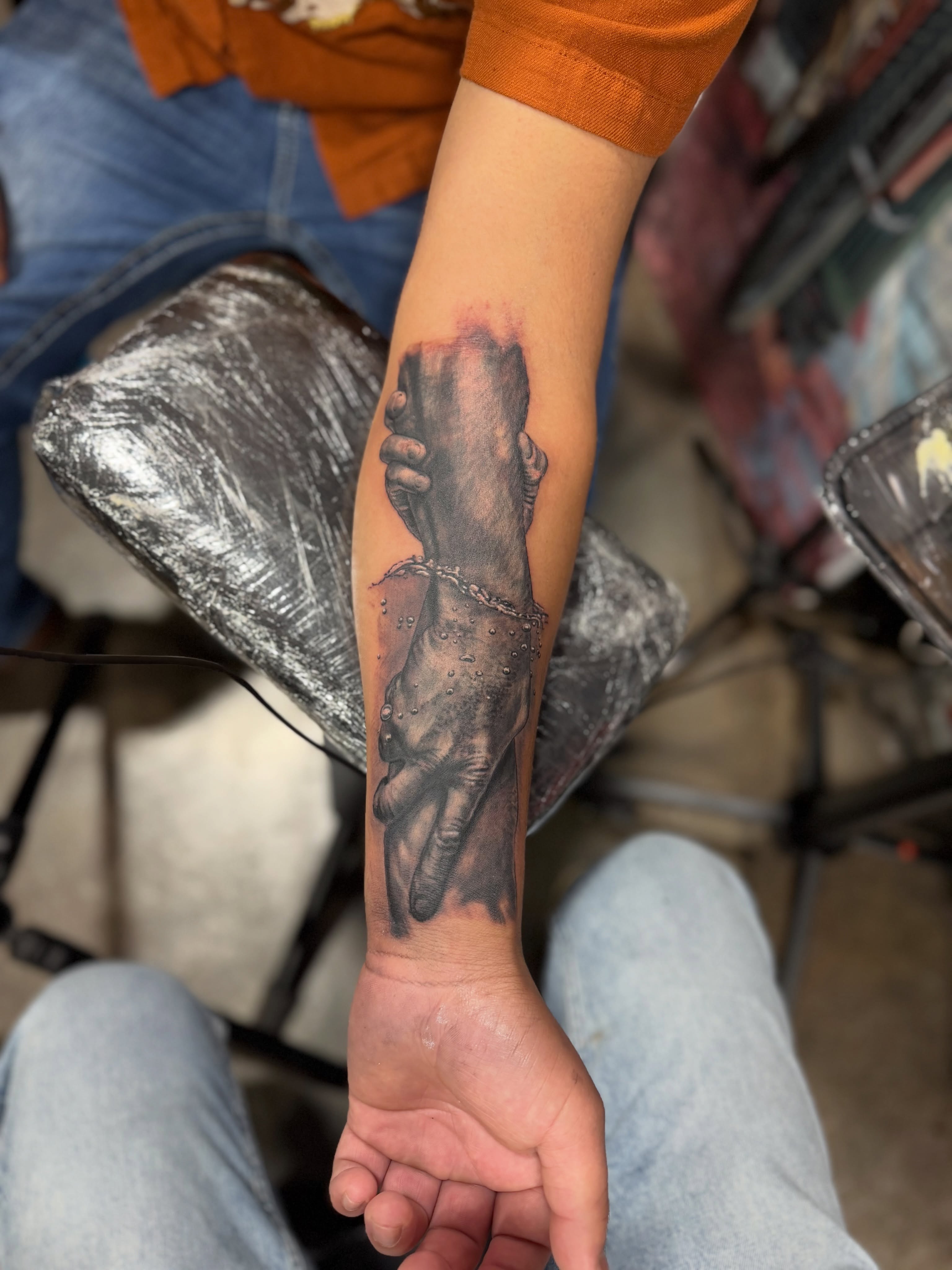 Tattoo by @kryzjewell — realism, black_and_grey