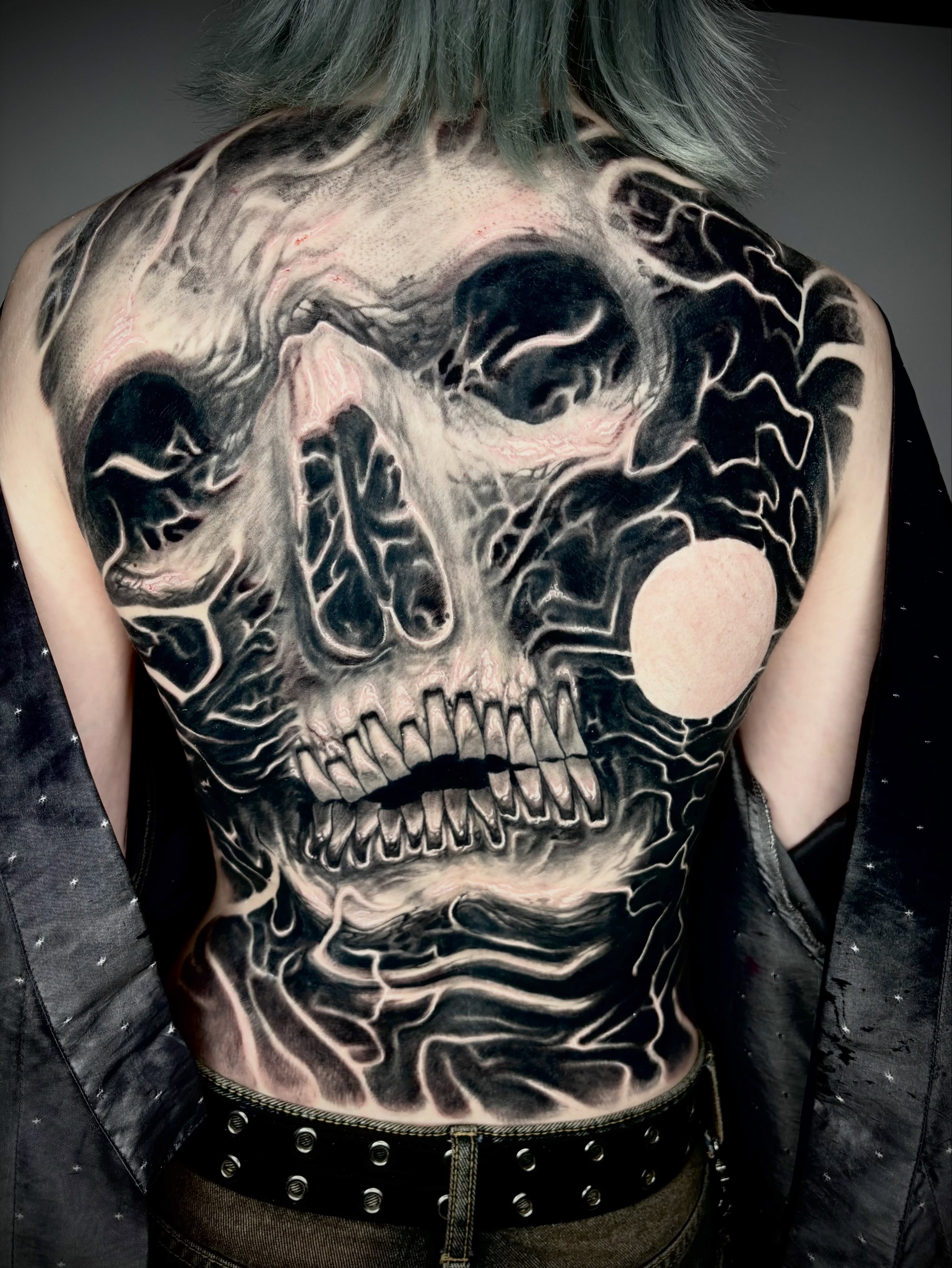 Tattoo by @blaggy__black — dark_realism