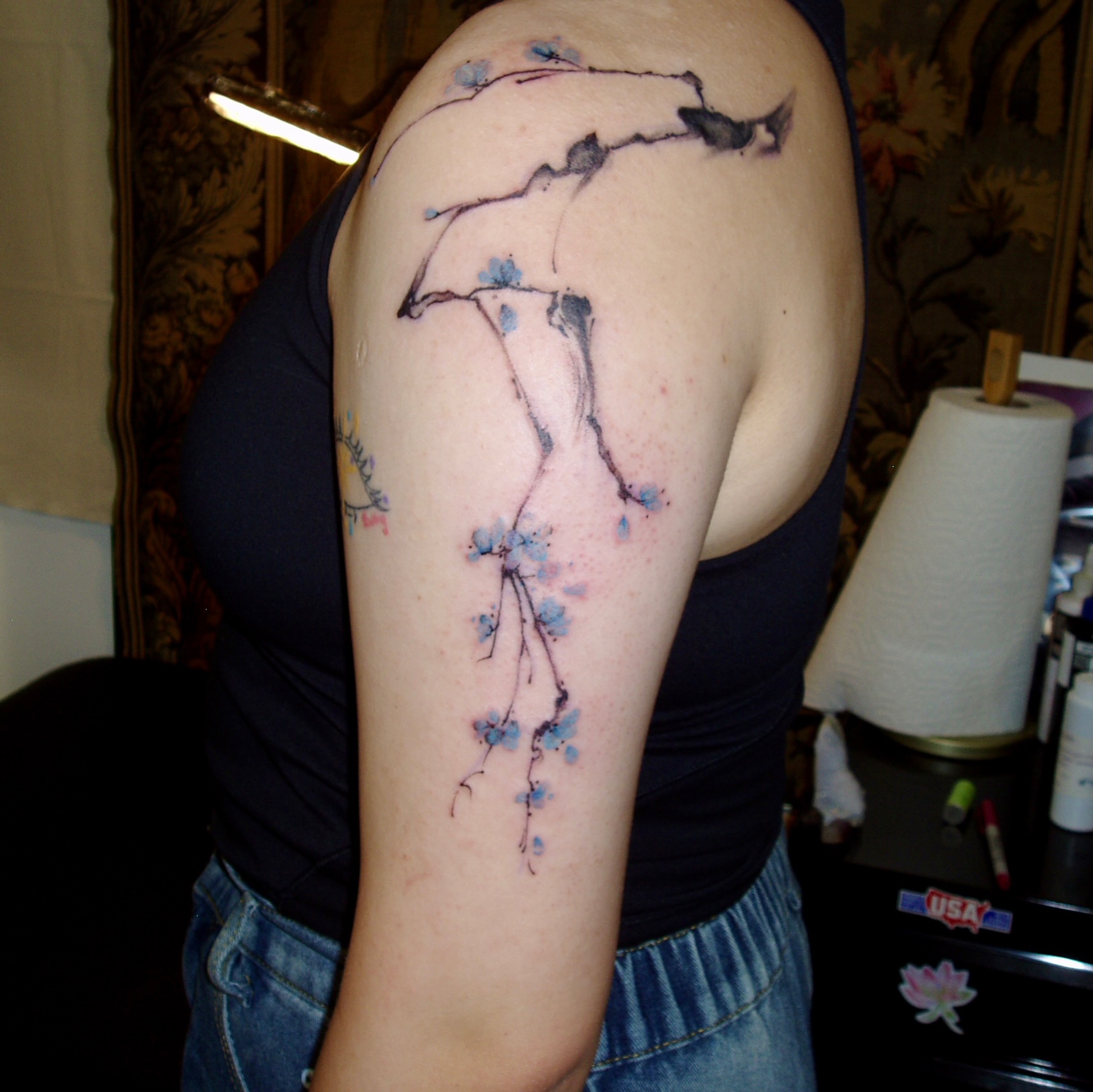 Tattoo by @brina.ttt — watercolor