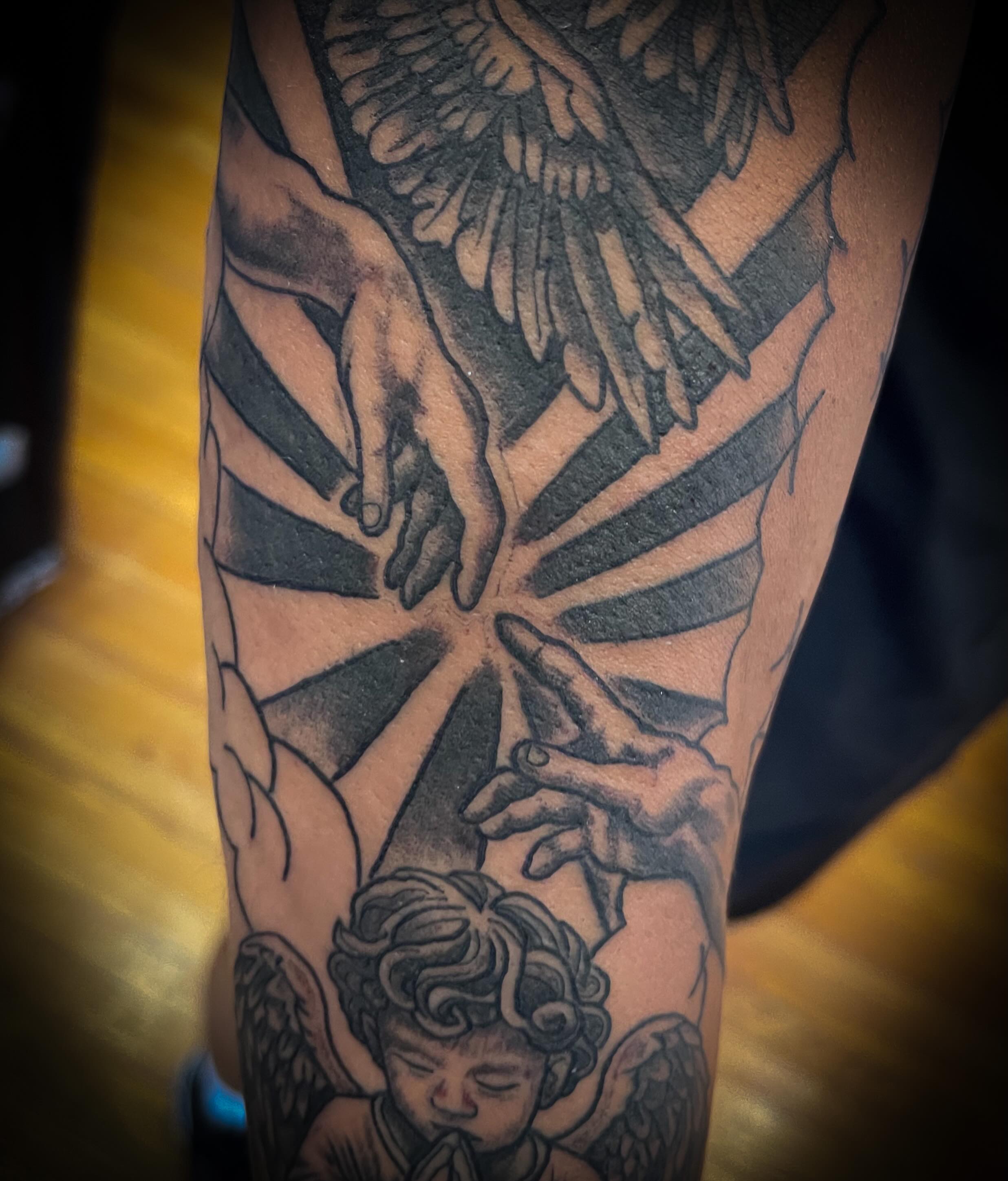 Tattoo by @staceybtattoos — black_and_grey, realism