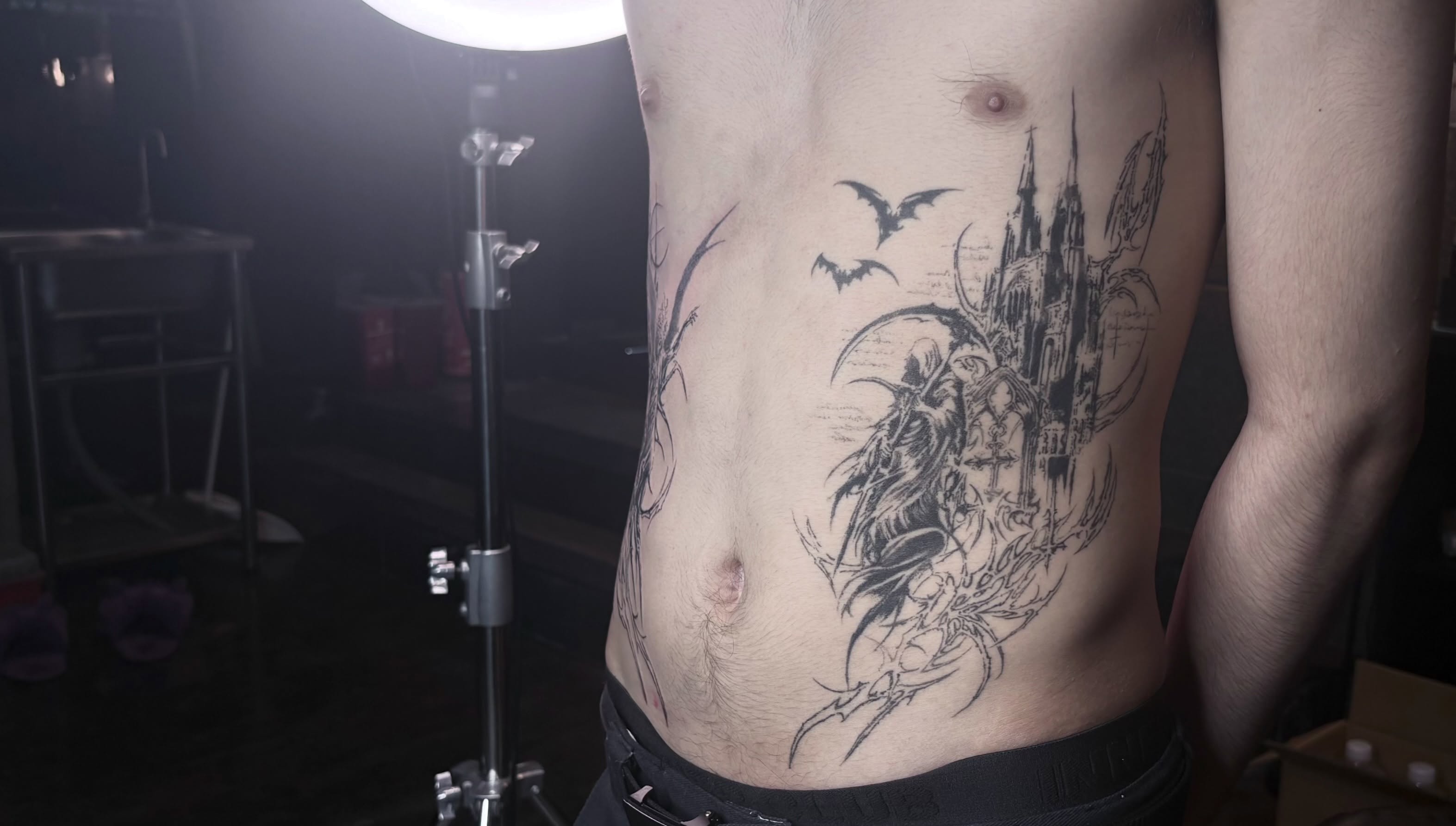 Tattoo by @deathtxpia — black_and_grey