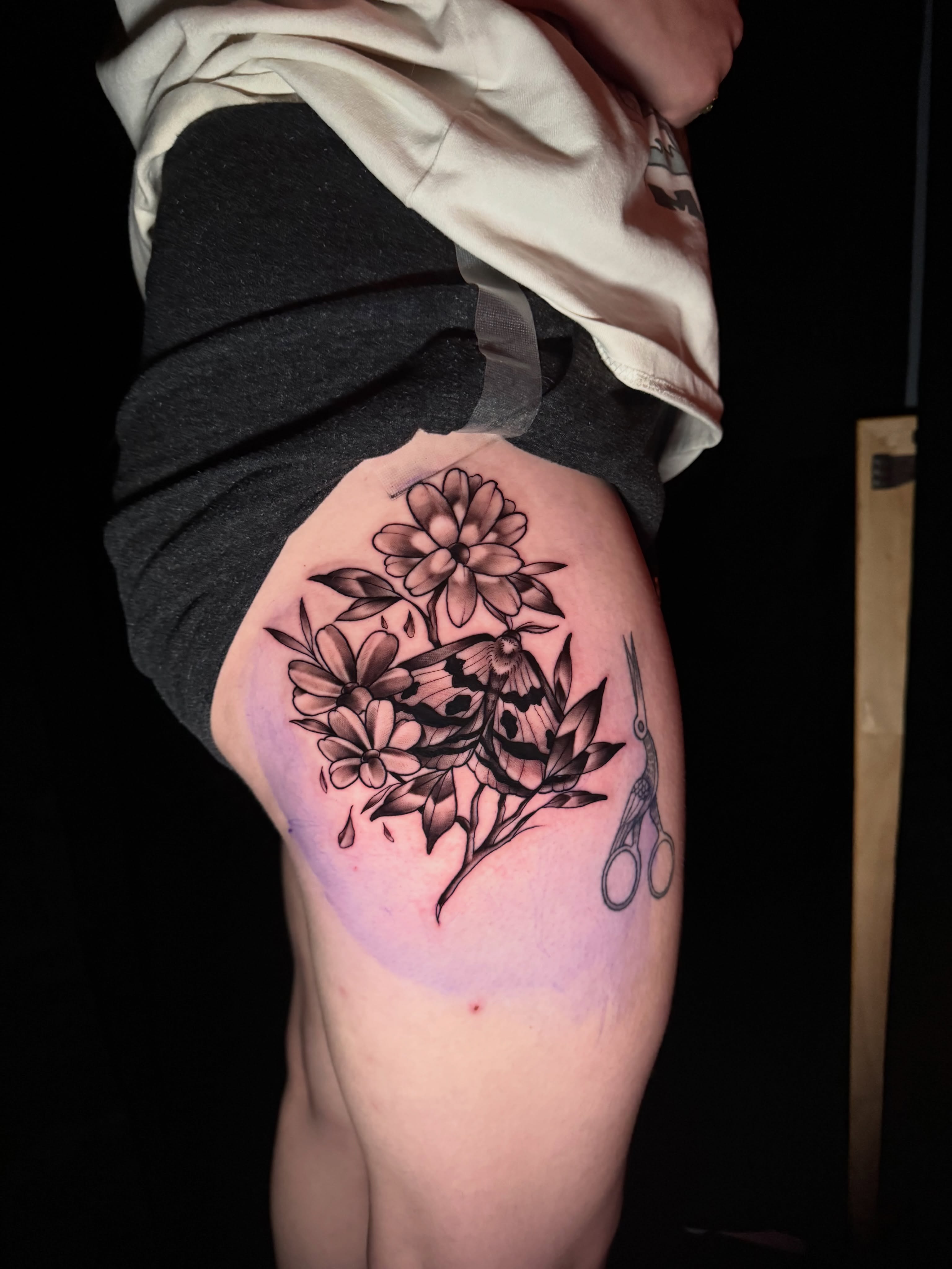 Tattoo by @tori_barkus — black_and_grey