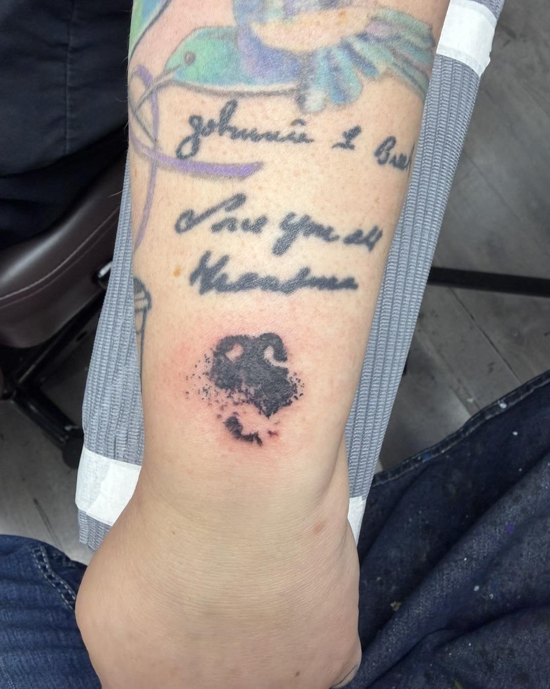 Tattoo by @tattoosbysoldiermike — lettering_script