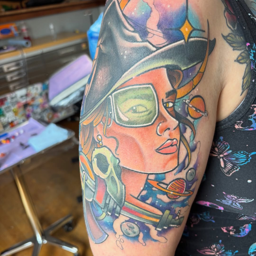 Tattoo by @ash_wv — new_school, illustrative