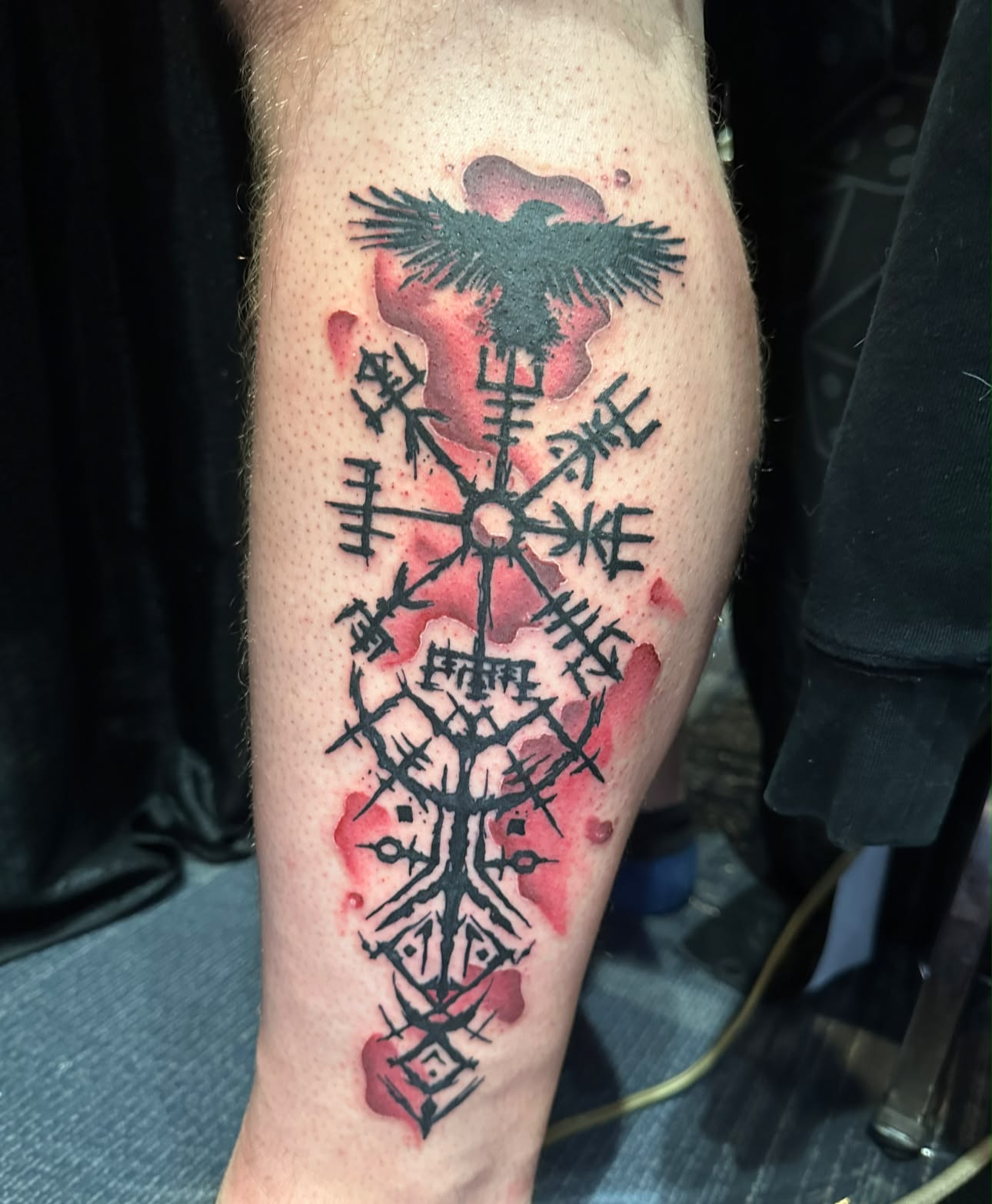 Tattoo by @tattoosbydanimarie — geometric, watercolor