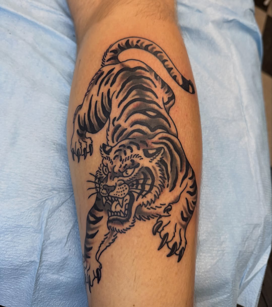 Tattoo by @tattooskii — black_and_grey