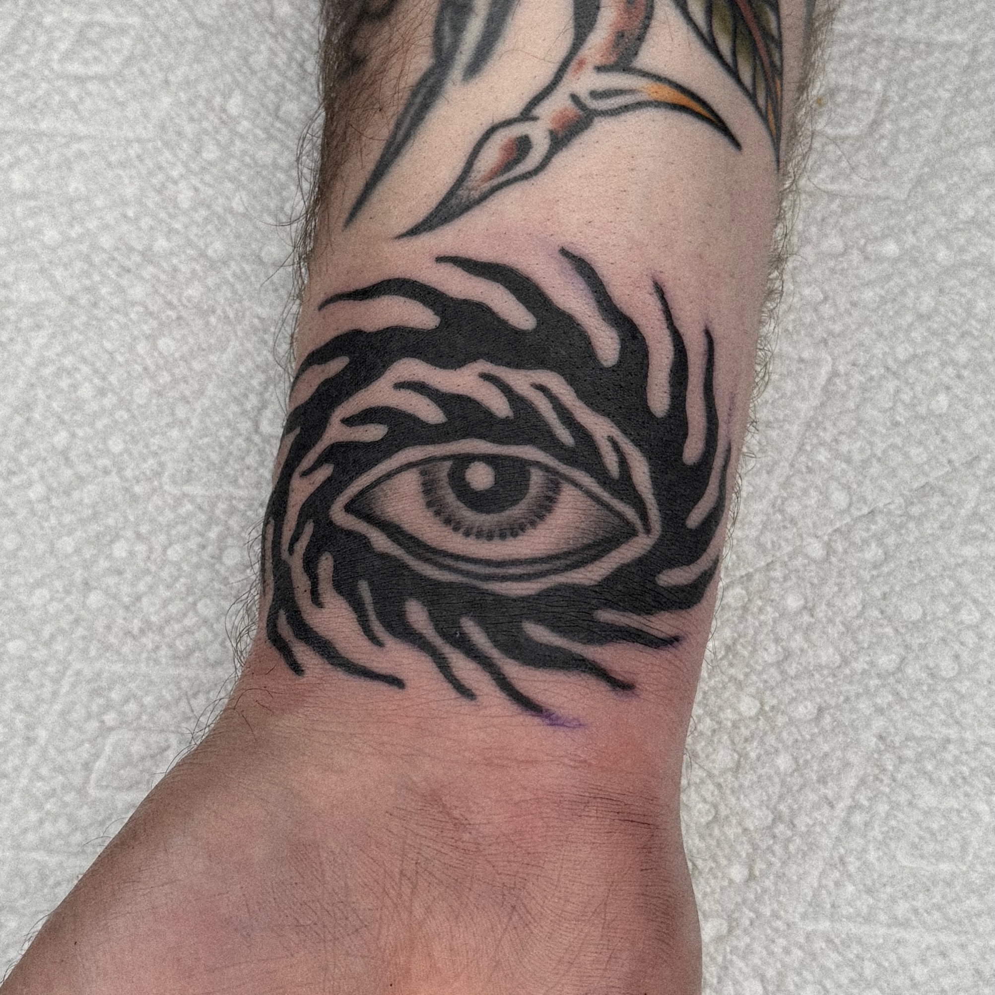 Tattoo by @baby__ugly — black_and_grey