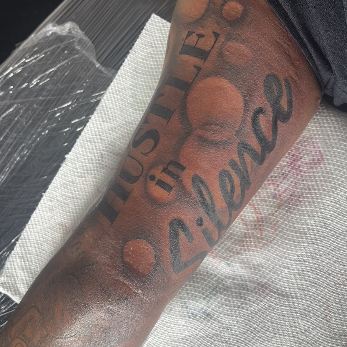 Tattoo by @moninkdit — dotwork