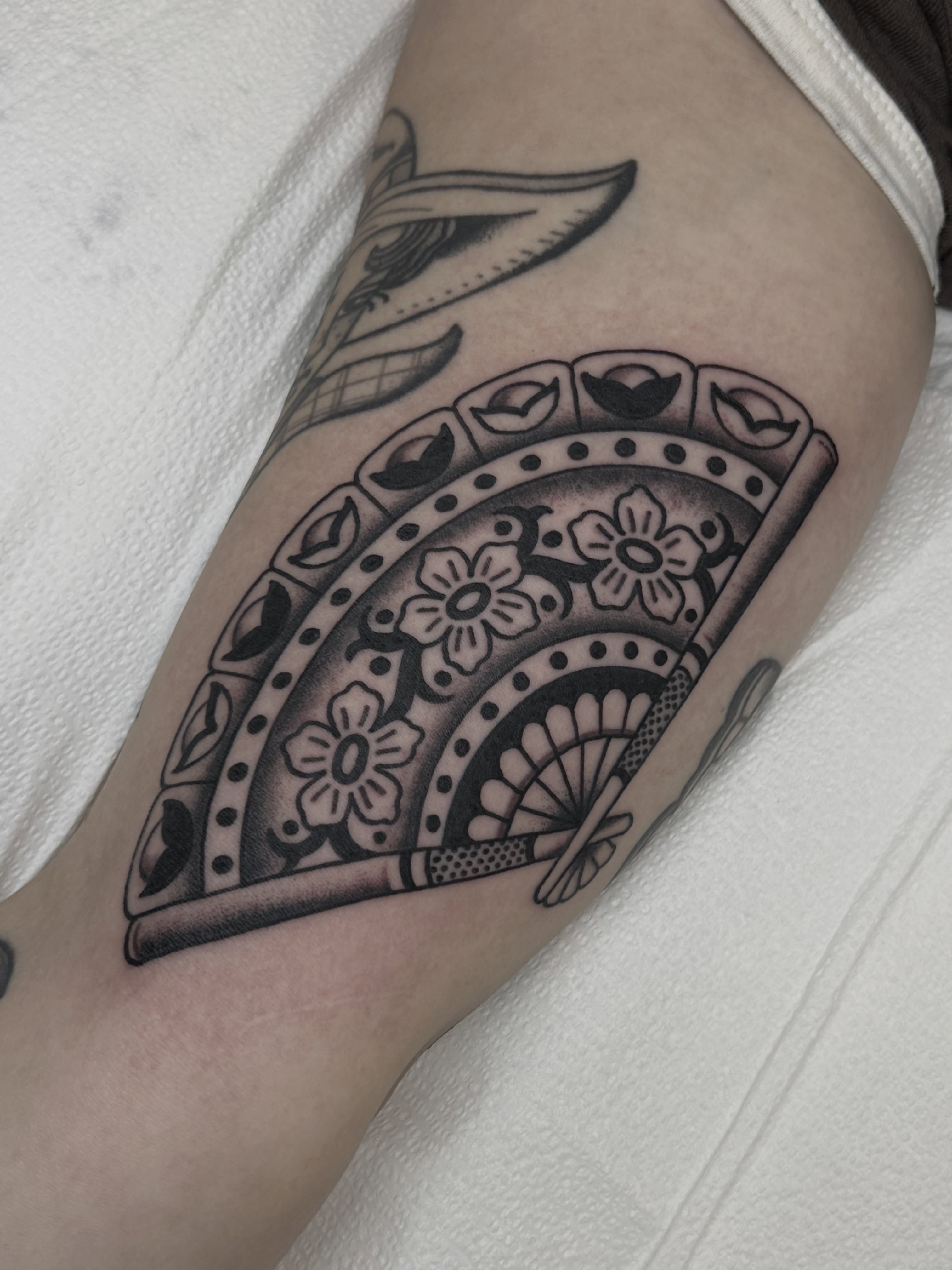 Mandala Chicano tattoo on the forearm by Lauren Alexandra