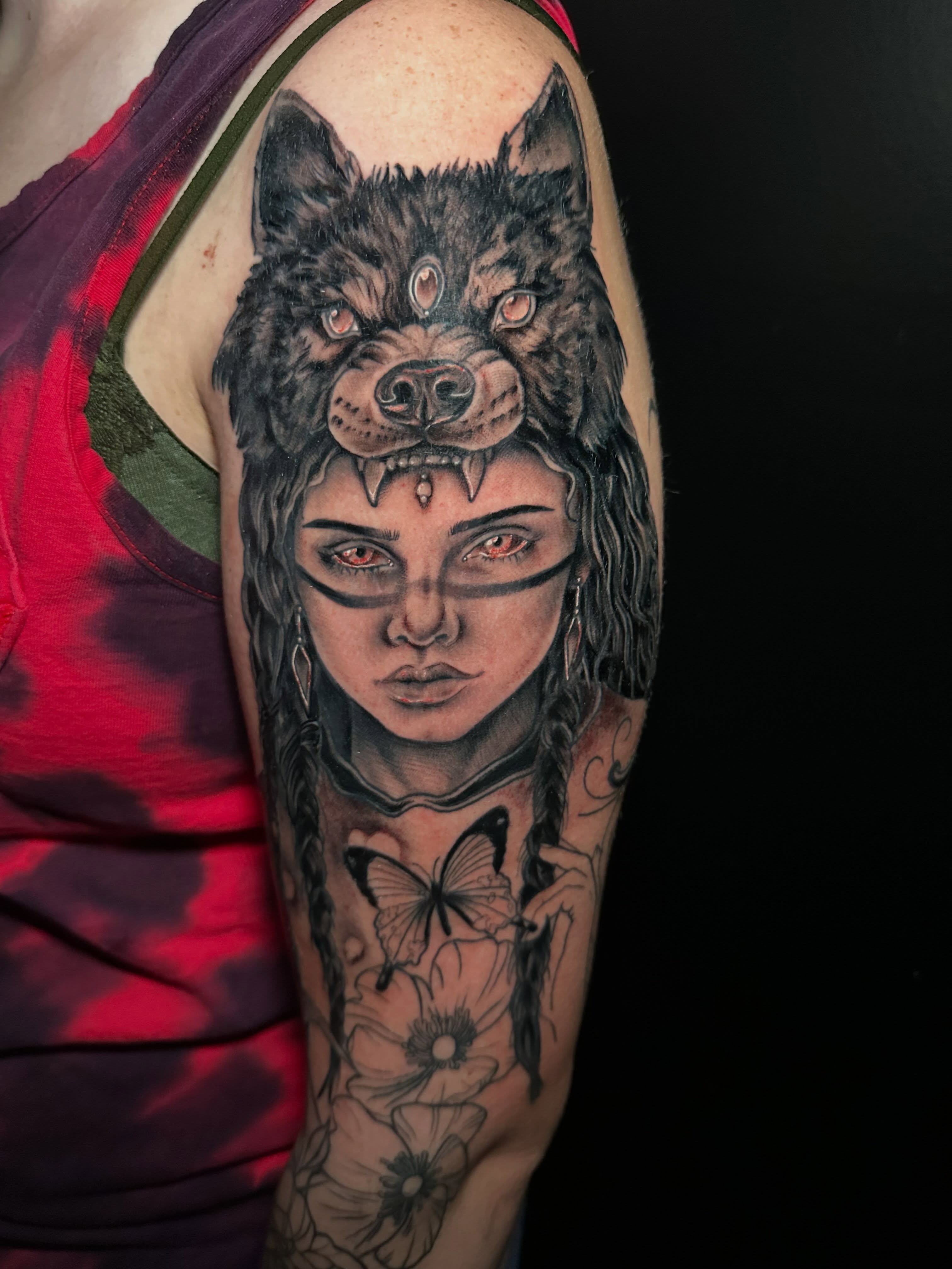 Tattoo by @halz327tattoos — realism, dark_realism