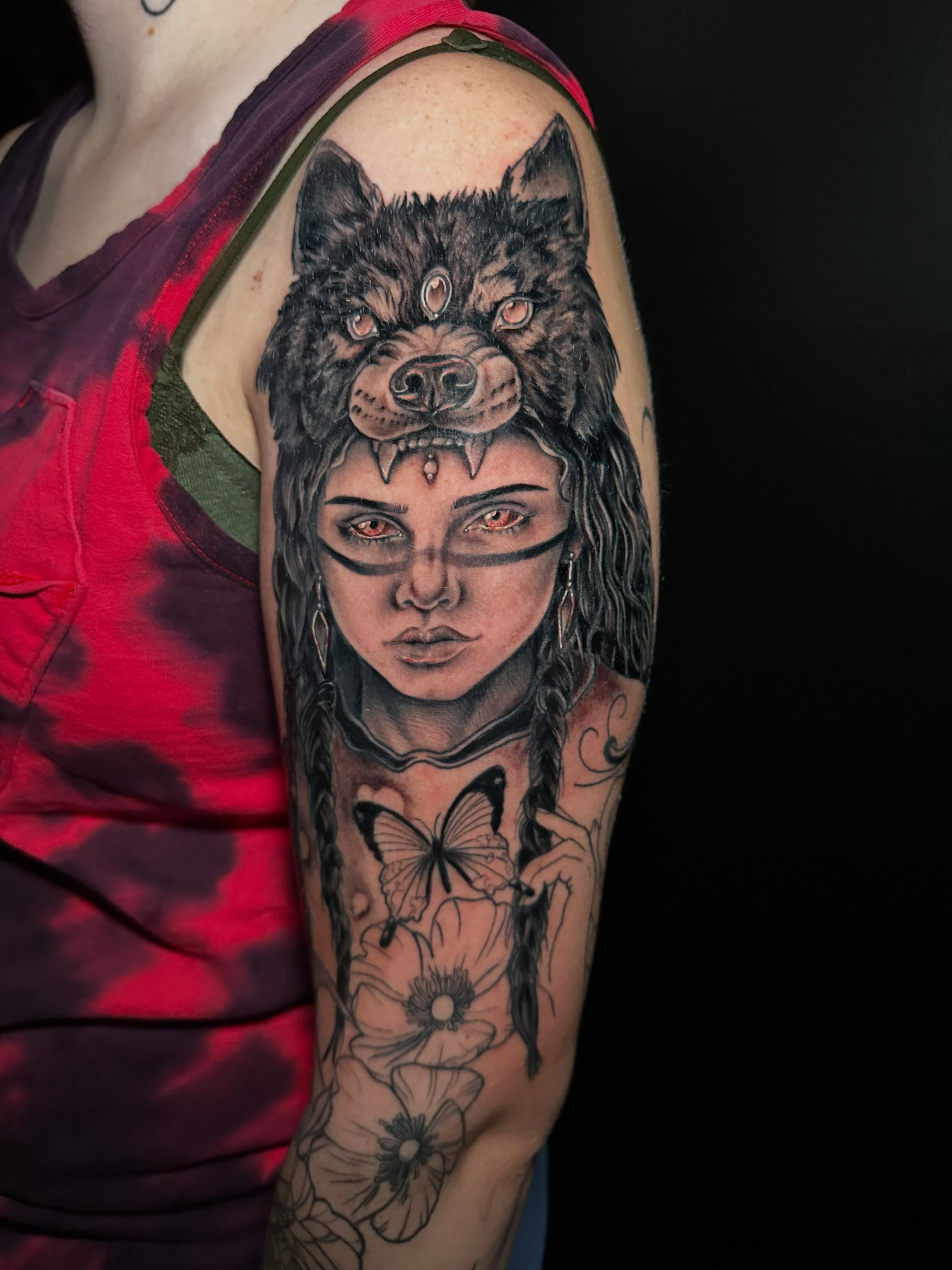 Tattoo by @halz327tattoos — realism, dark_realism
