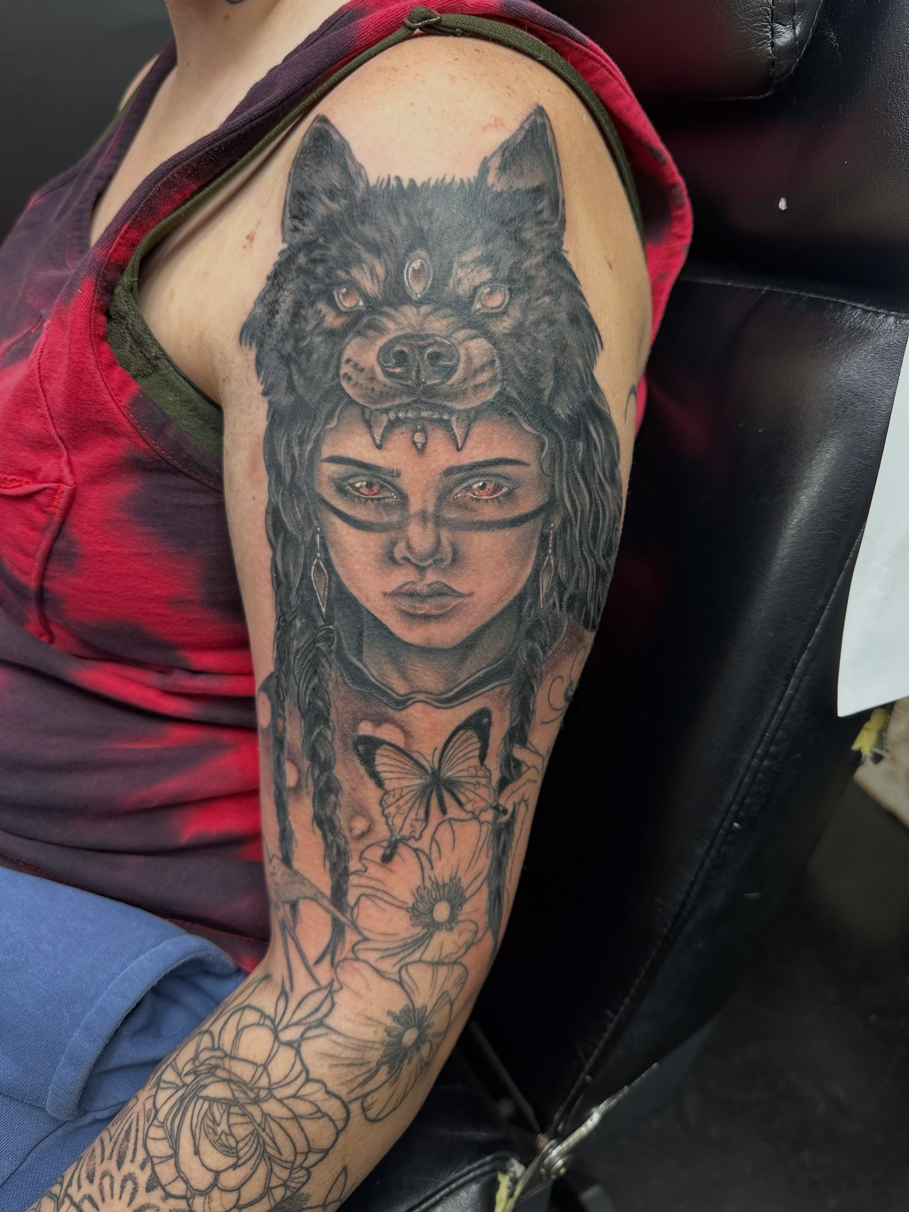 Tattoo by @halz327tattoos — realism, dark_realism
