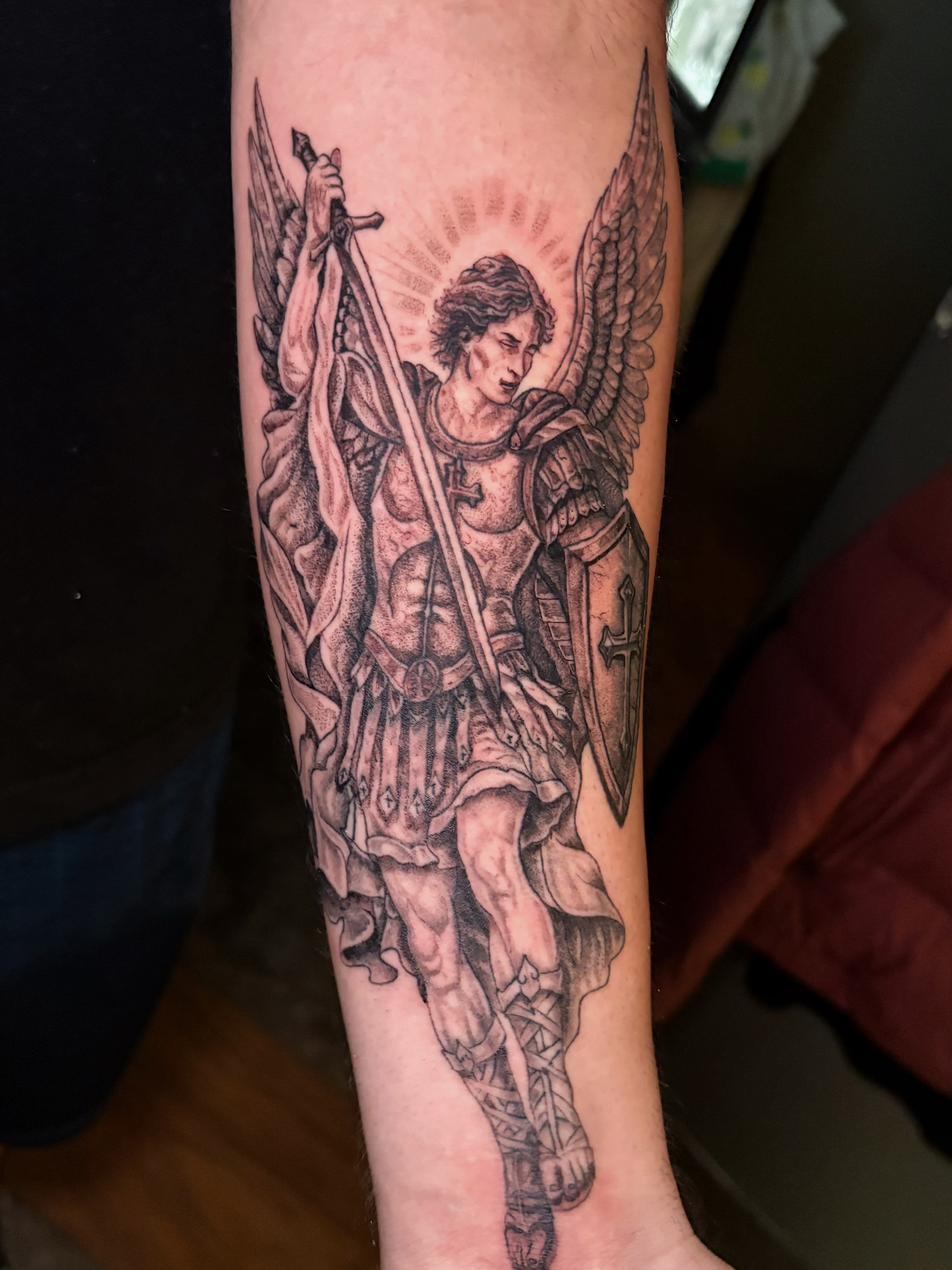 Tattoo by @lukeybtattoo — black_and_grey