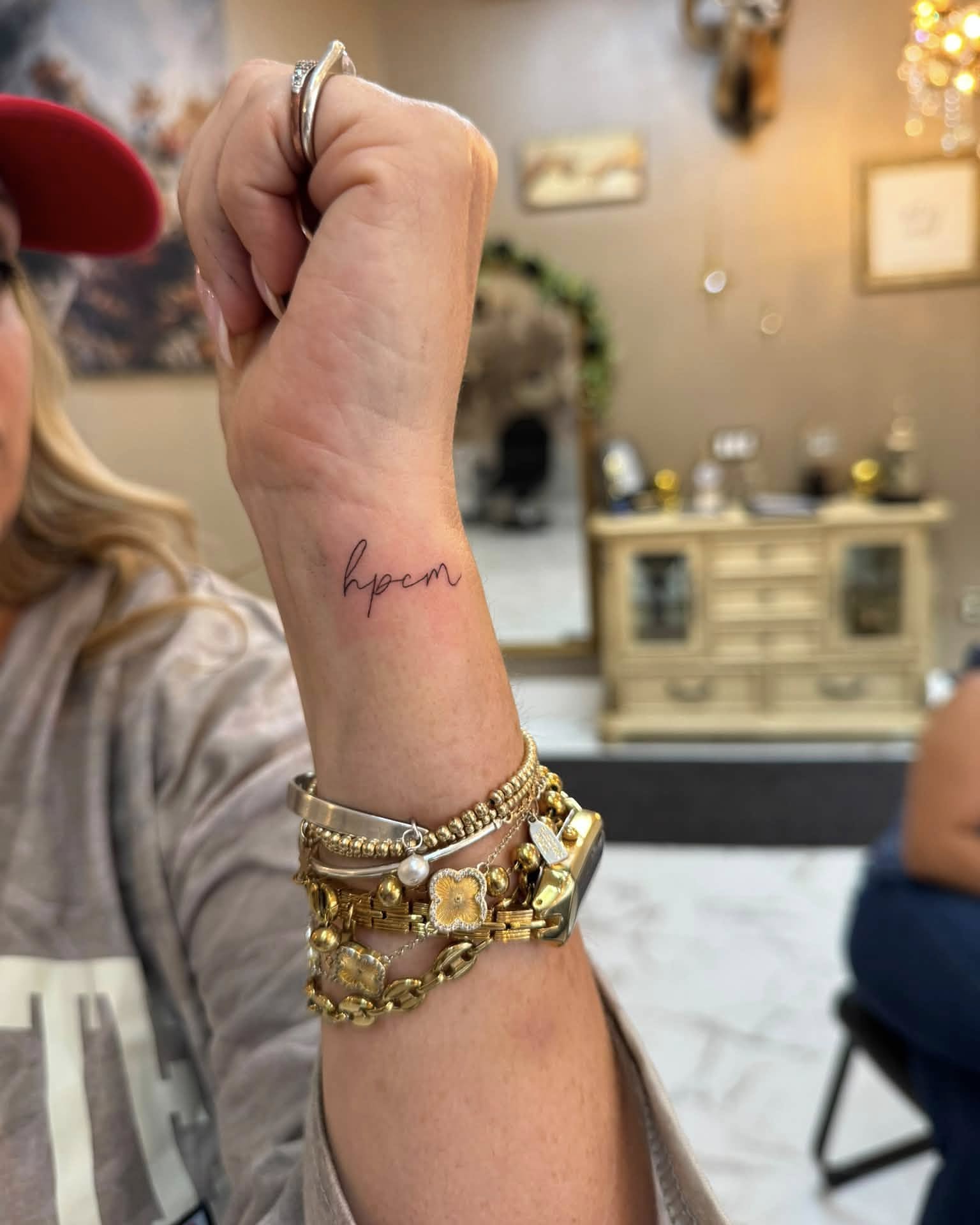 Tattoo by @justinrednourtattoo — lettering_script