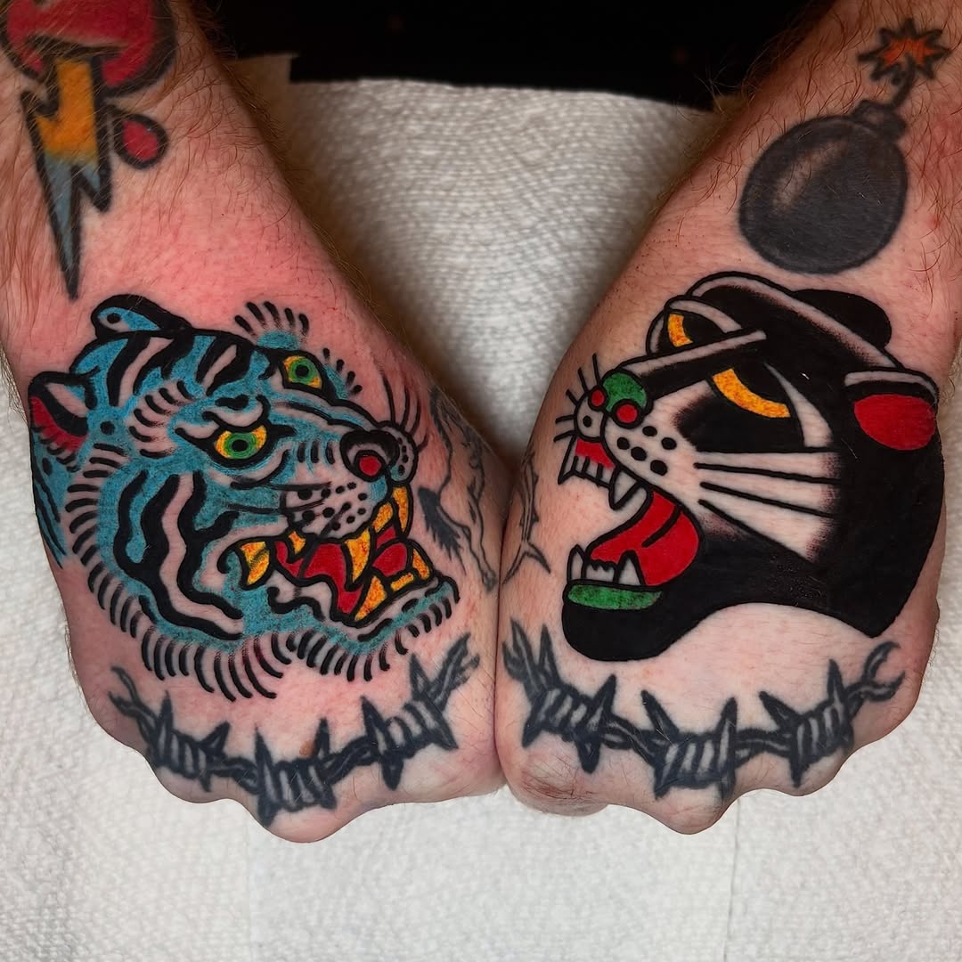 Tattoo by @isantotattoo — american_traditional, neo_traditional