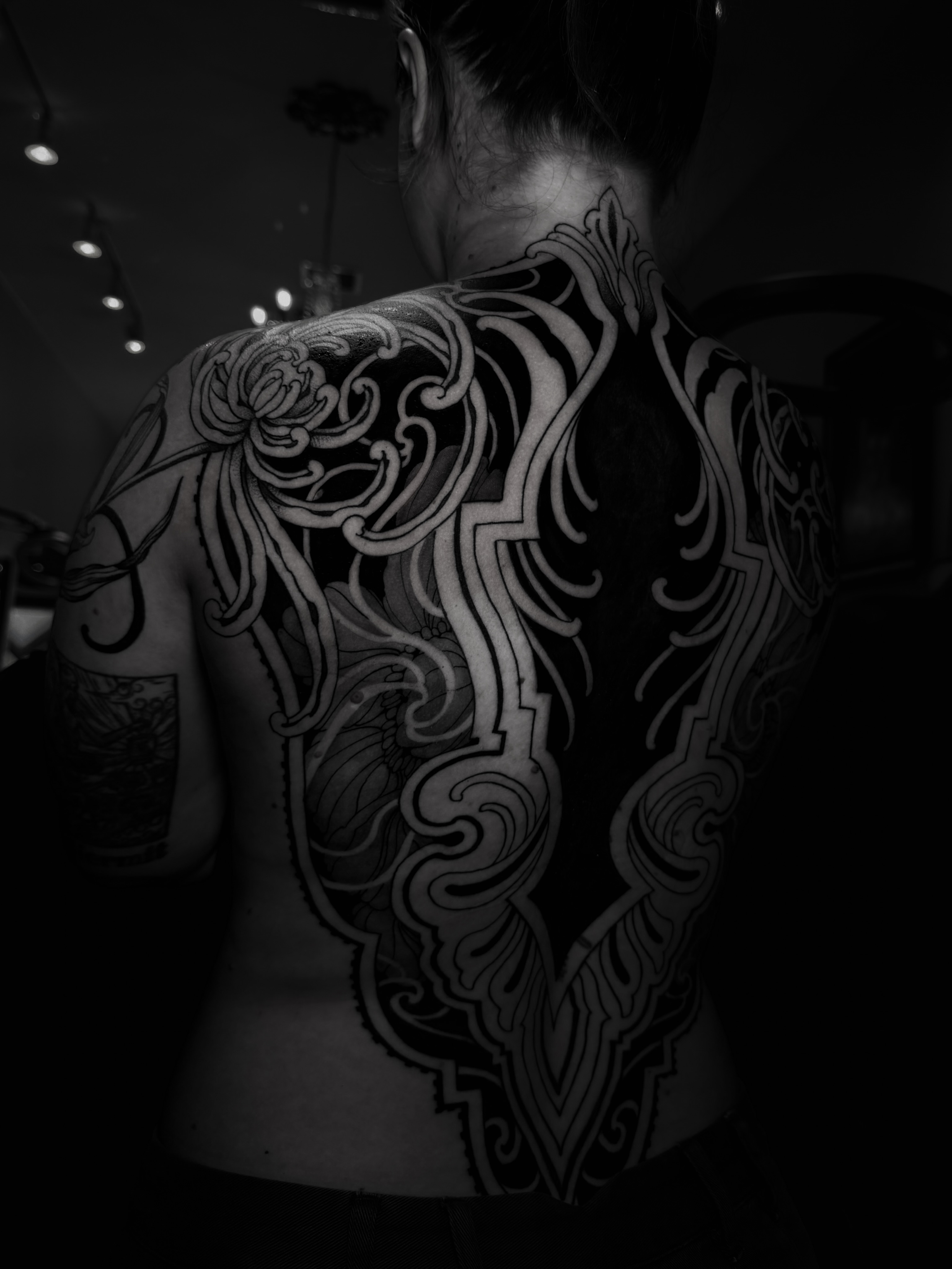 Tattoo by @tattoos_by_carrie — black_and_grey, ornamental