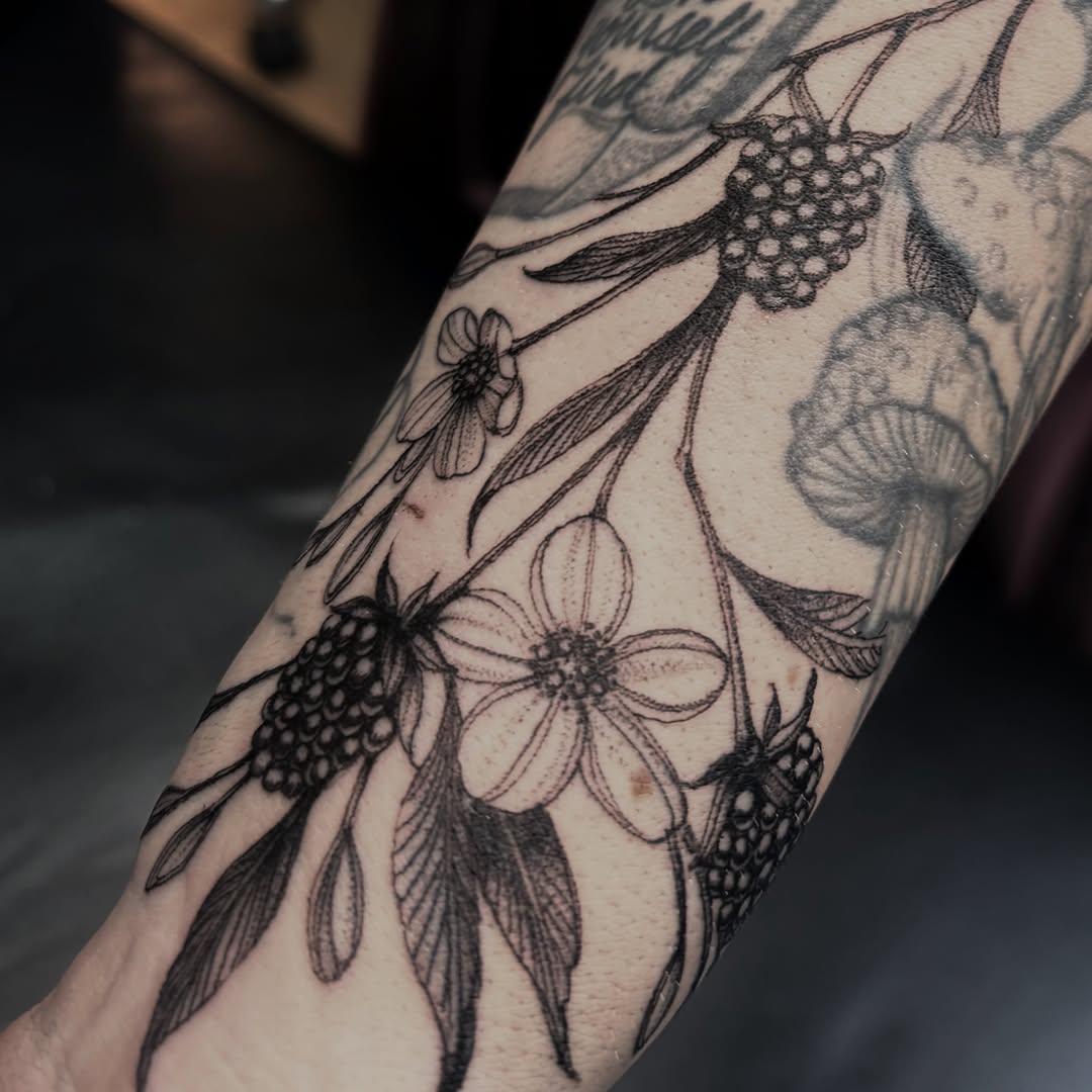 Tattoo by @sassafrastats — black_and_grey, realism