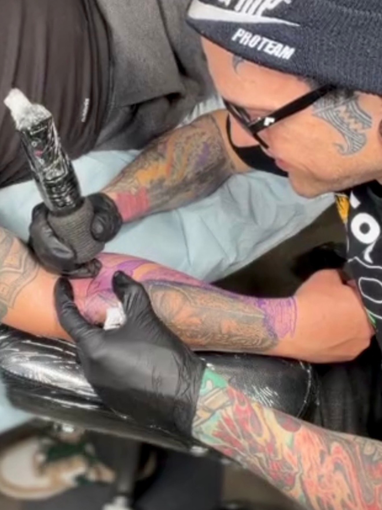 Tattoo by @valhallarosetattoo — dotwork