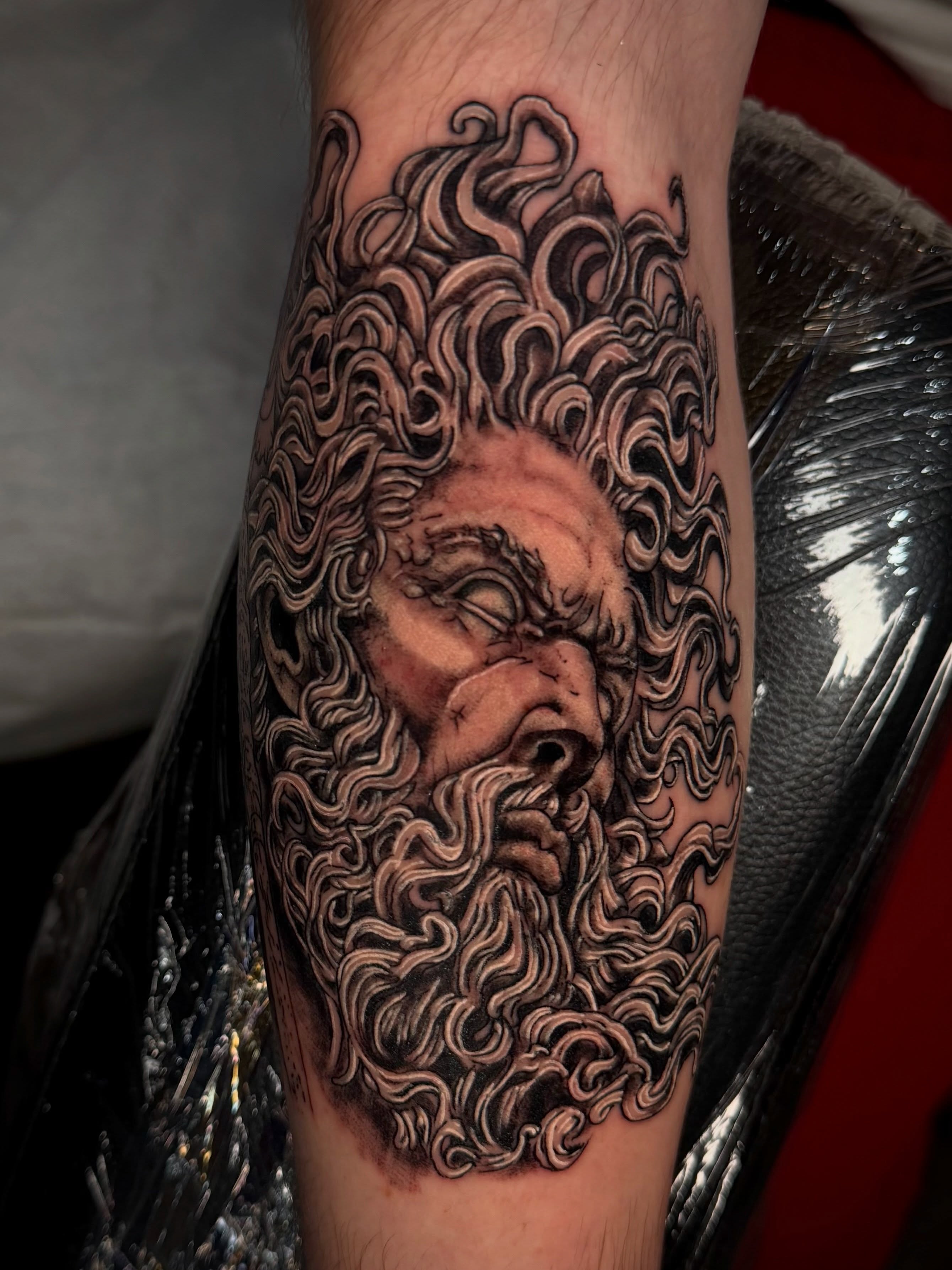 Tattoo by @valhallarosetattoo — realism