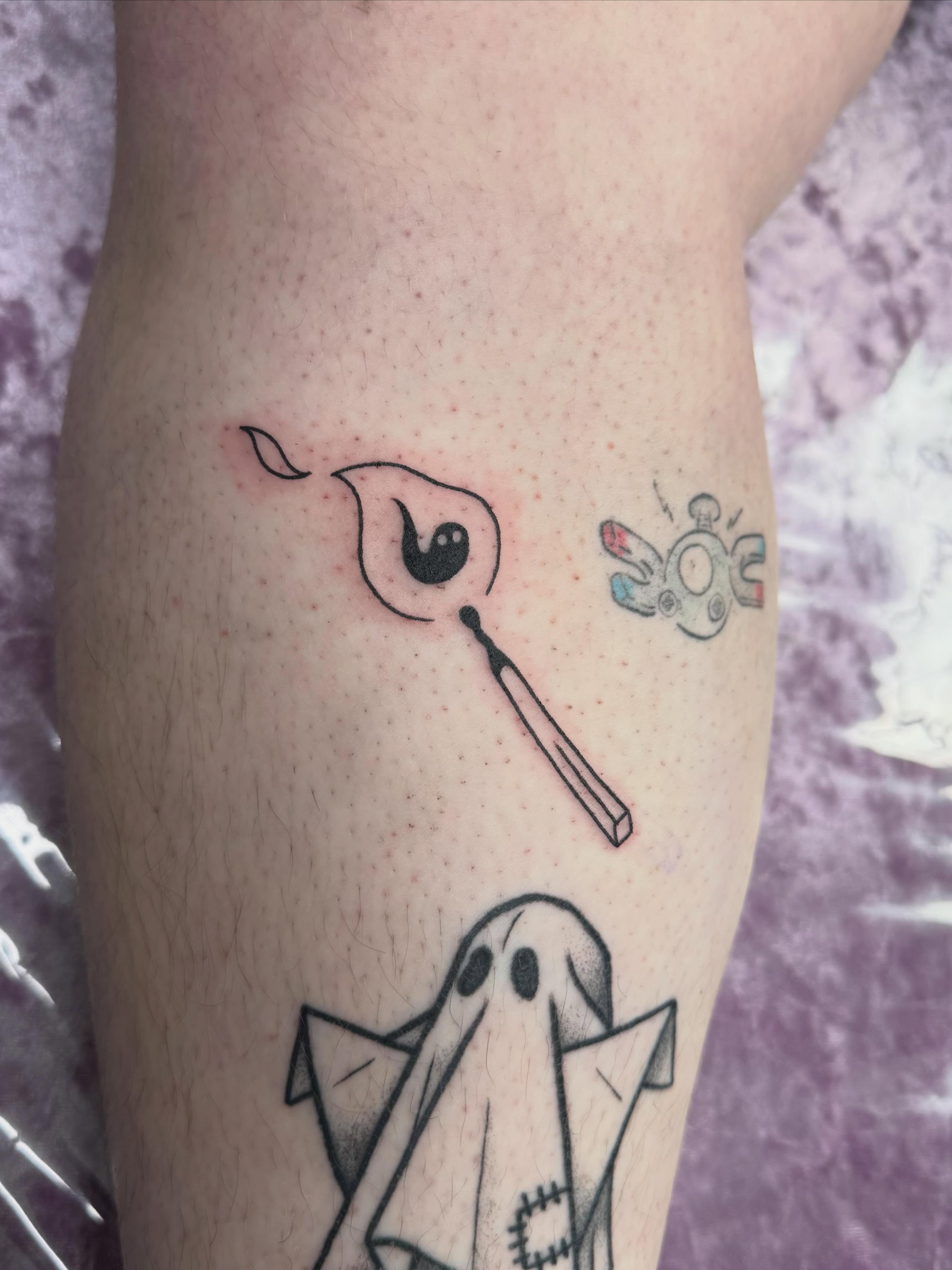 Tattoo by @erica_tats — minimalist, dotwork